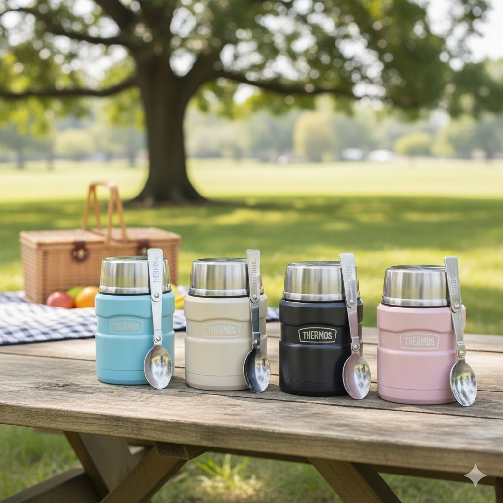 【預購】Q123003 Thermos 16盎司不鏽鋼保鮮罐（附湯匙）