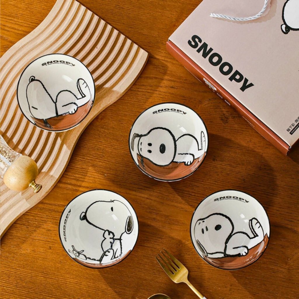 史努比 | 4P陶瓷碗禮盒套裝