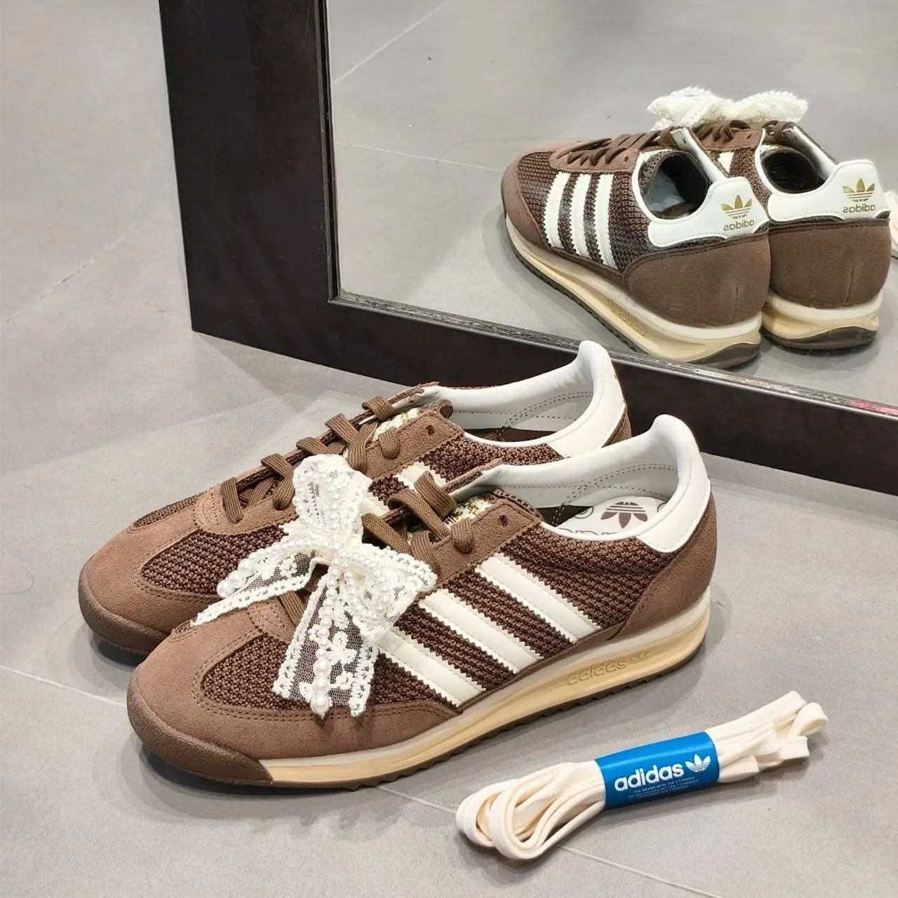 ADIDAS SL 72 OG 復古鞋 美拉德 可可朱古力