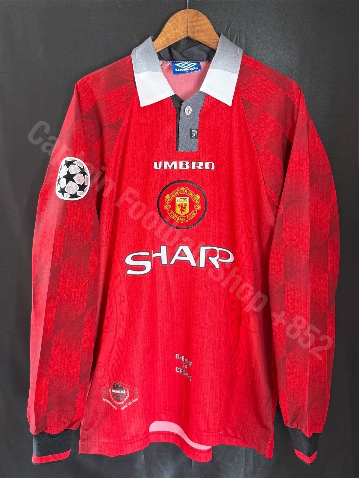 Manchester United 1996-1997 Umbro L/S Home Shirt #10 BECKHAM