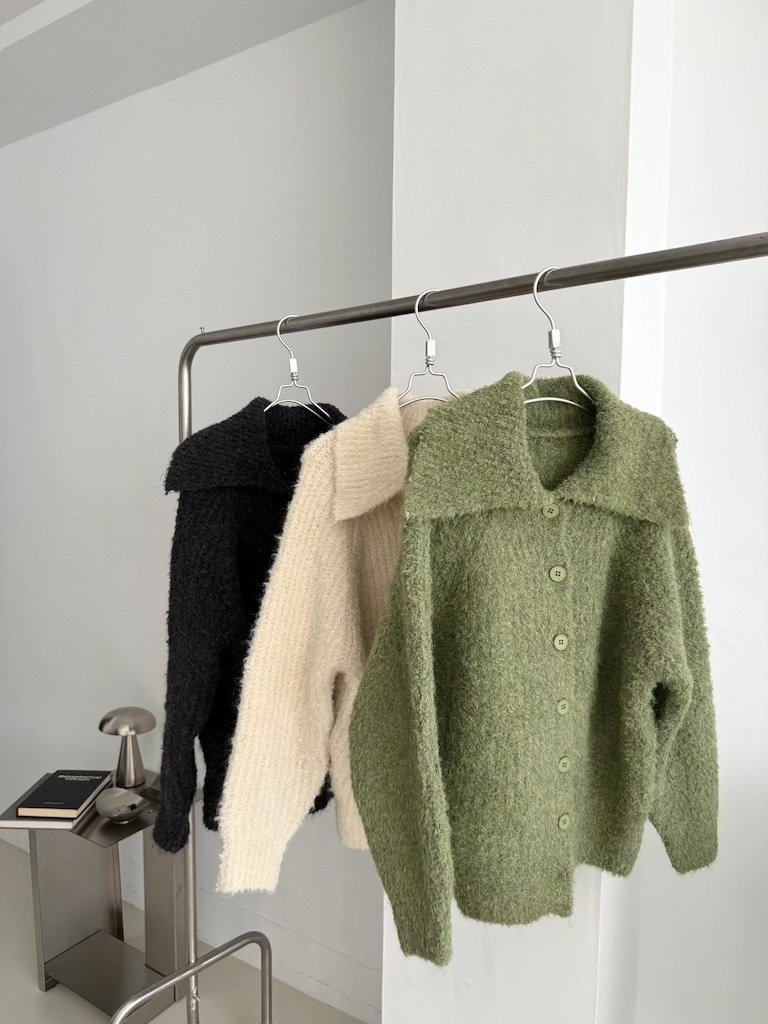 ＱＱ毛大翻領排釦上衣