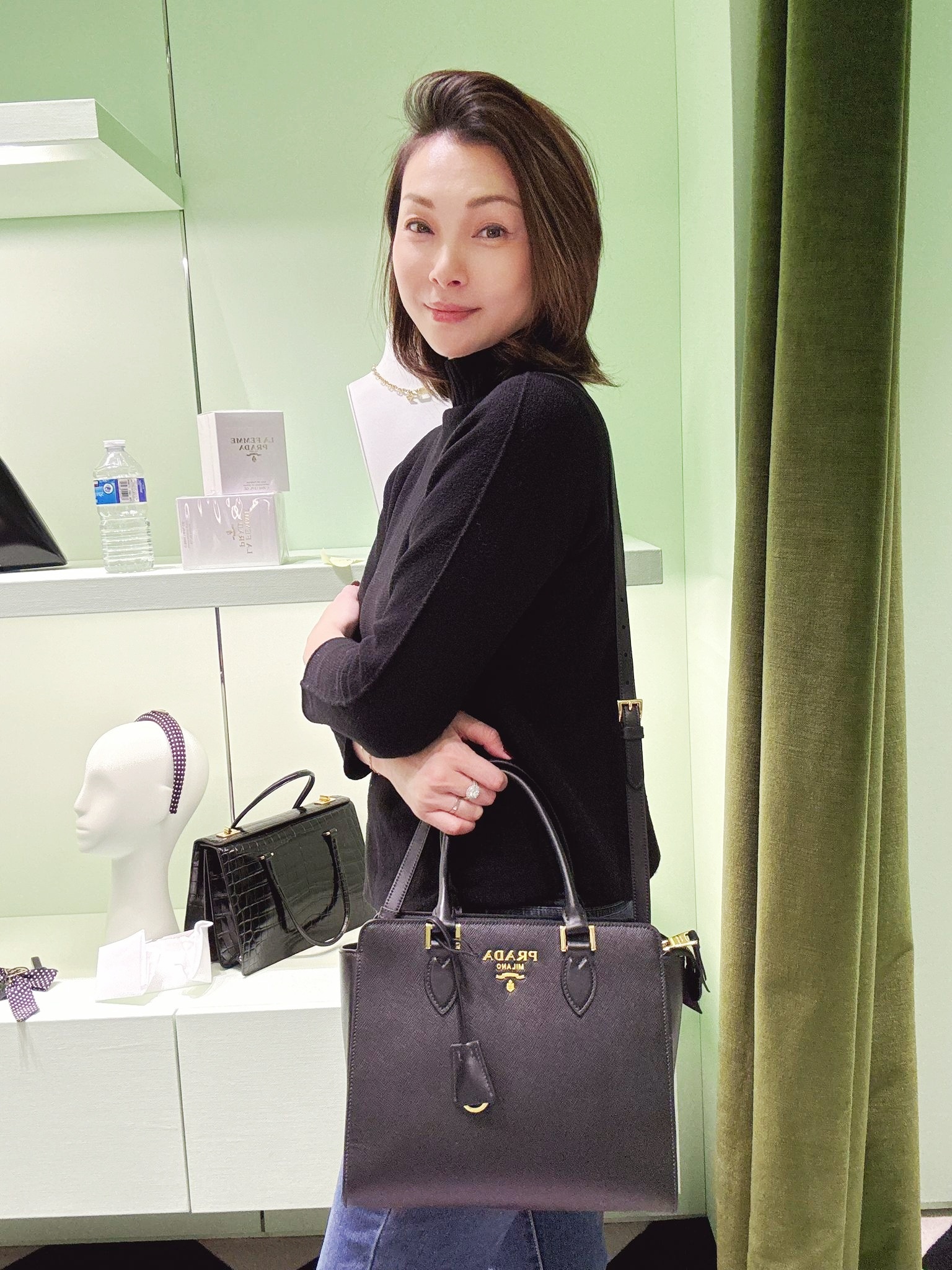 英國代購 (獨立訂單)-PRA DA Saffiano + Soft Calf 1BA113