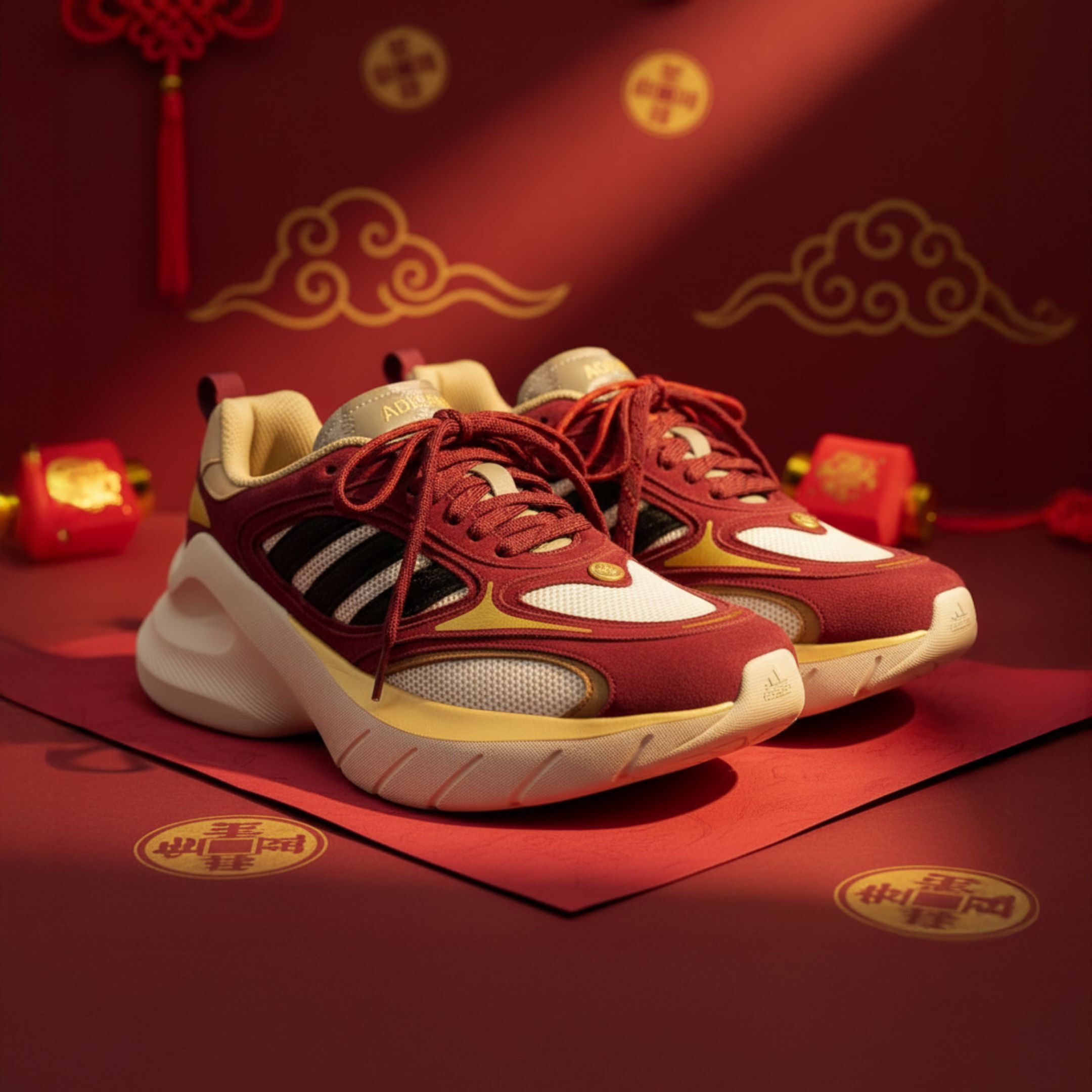 NICEDAY 代購 Adidas Adizero GOUKAN CNY 馬年 新年 春節 農曆 馬 酒紅 增高 KI7013