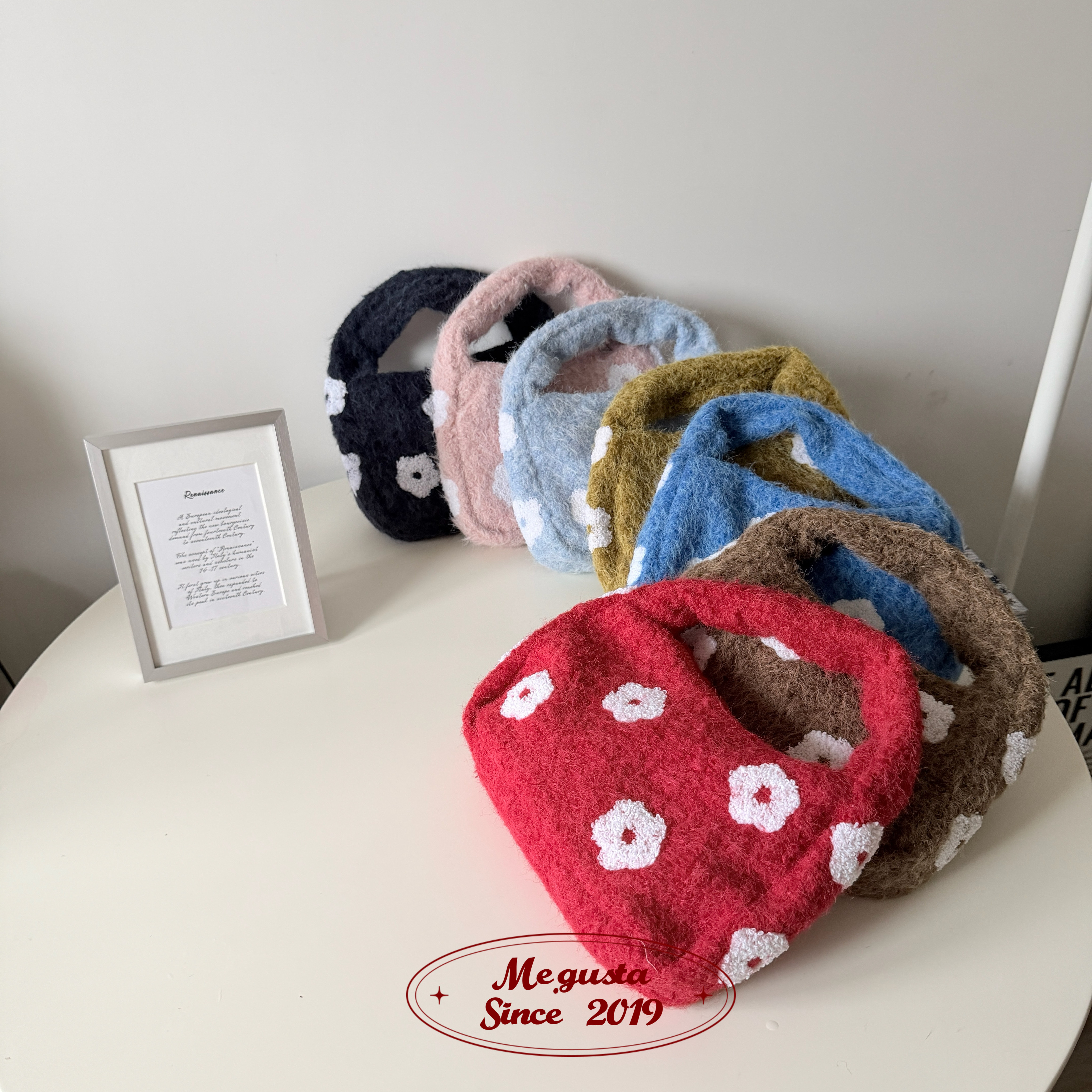 Me.gusta｜Fuzzy Daisy Mini Tote毛絨雛菊小托特🌸