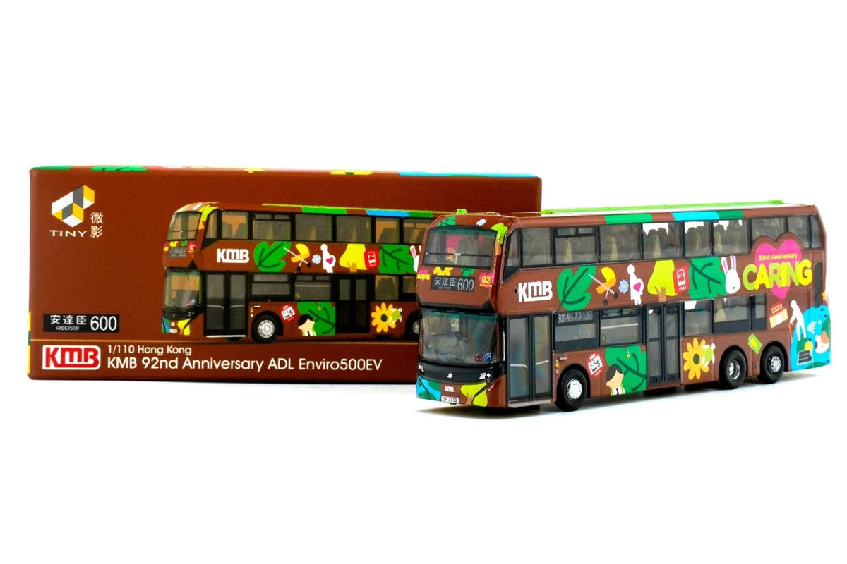 Tiny City KMB17 1:110 合金巴士模型－九巴 ADL Enviro500EV（60 路線）