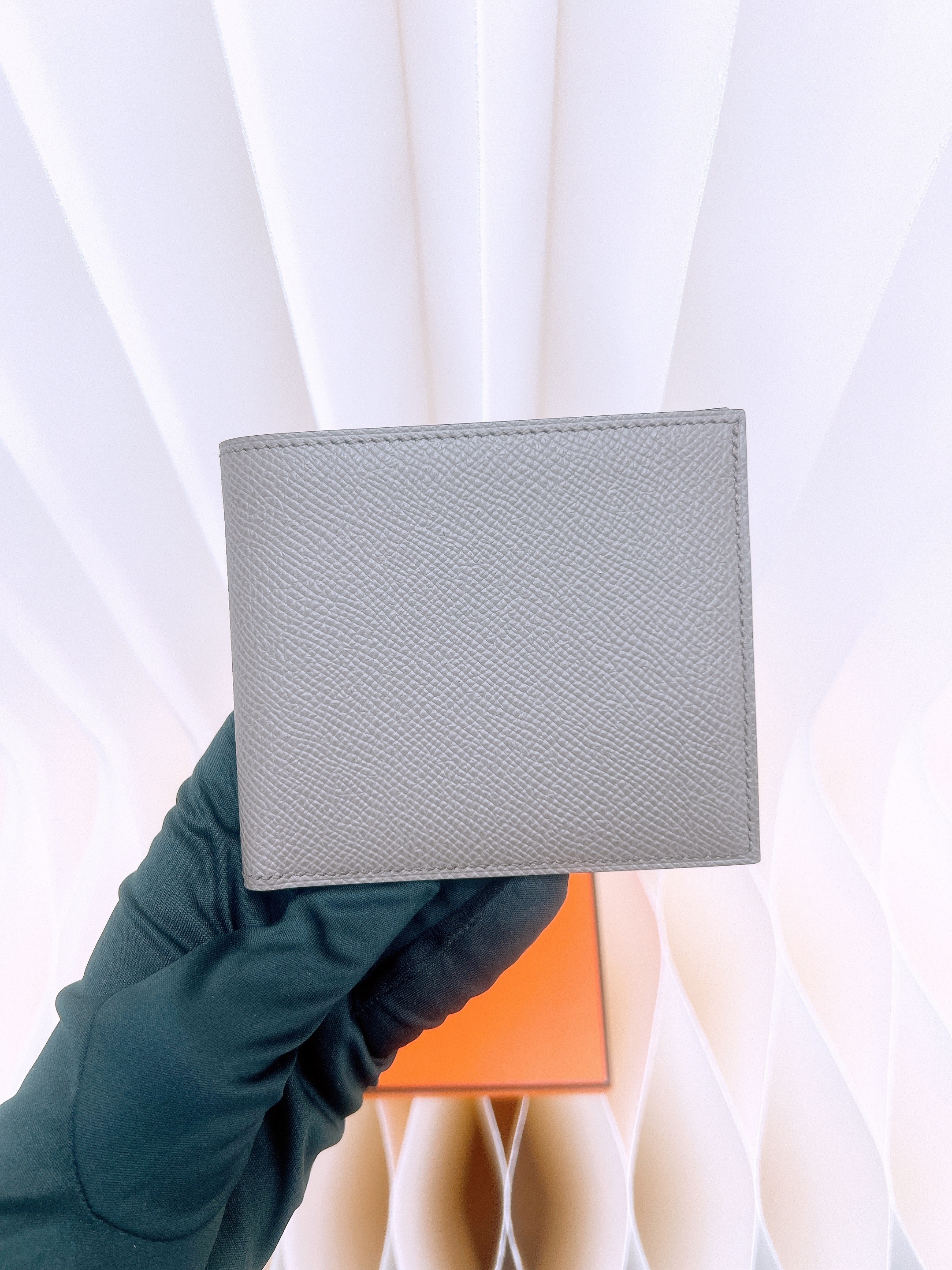 *Brand New* Hermes MC2 copernic wallet (etain/ stamp K)