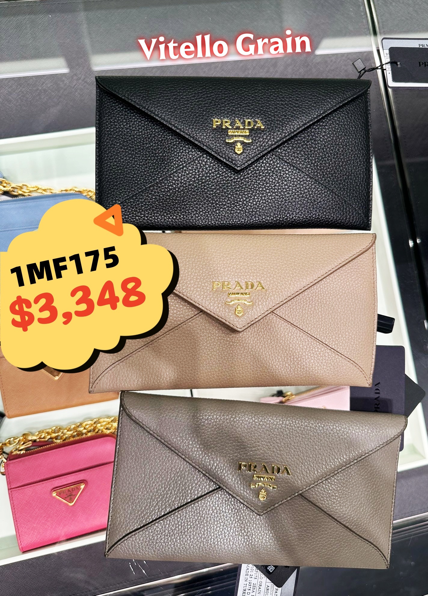 英國代購 -PRA DA 1MF175 Vitello Grain