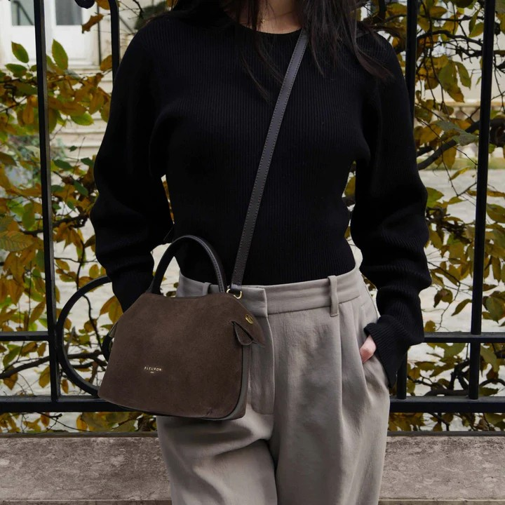 1FL0104-004 [FLEURON] Mini Swann Suede Moka #MAF04SV1314MOK (EU)