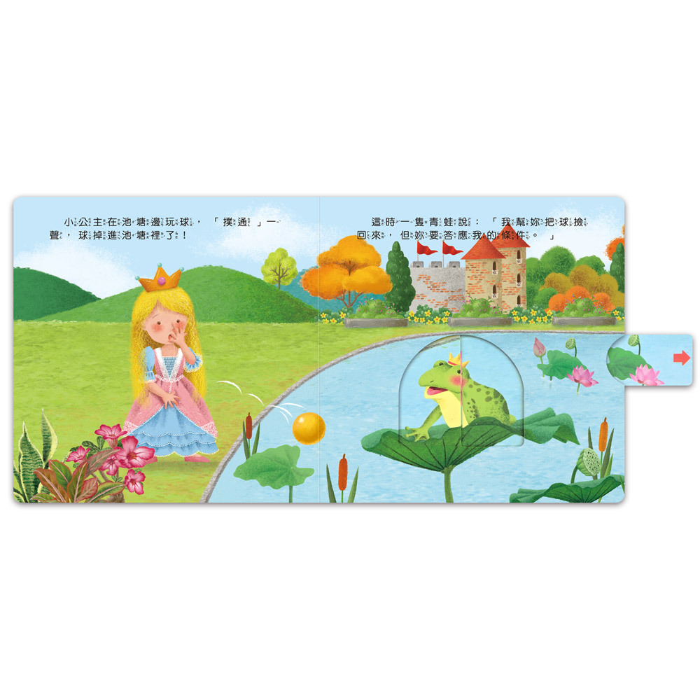 推拉翻轉童話繪本-青蛙王子