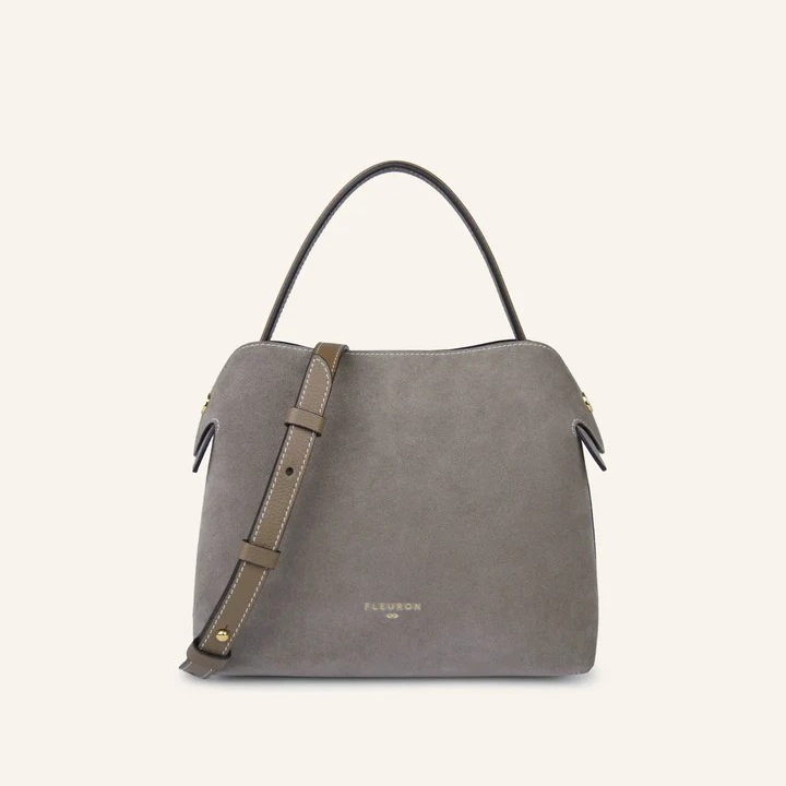 1FL0104-047 [FLEURON] Medium Swann Suede Taupe #MAF06SV1108MOL (EU)