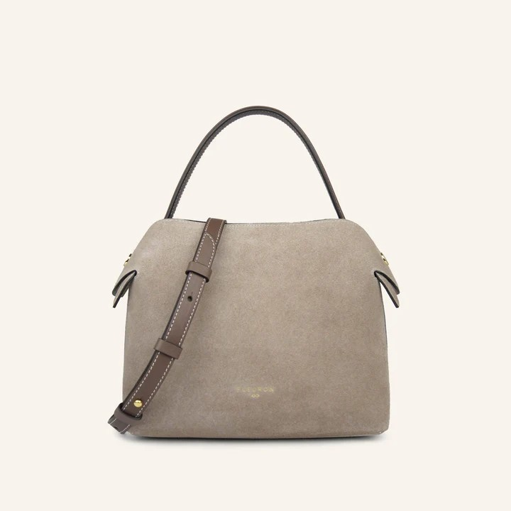 1FL0104-051 [FLEURON] Medium Swann Suede Cappuccino #MAF06SV1412CPC (EU)