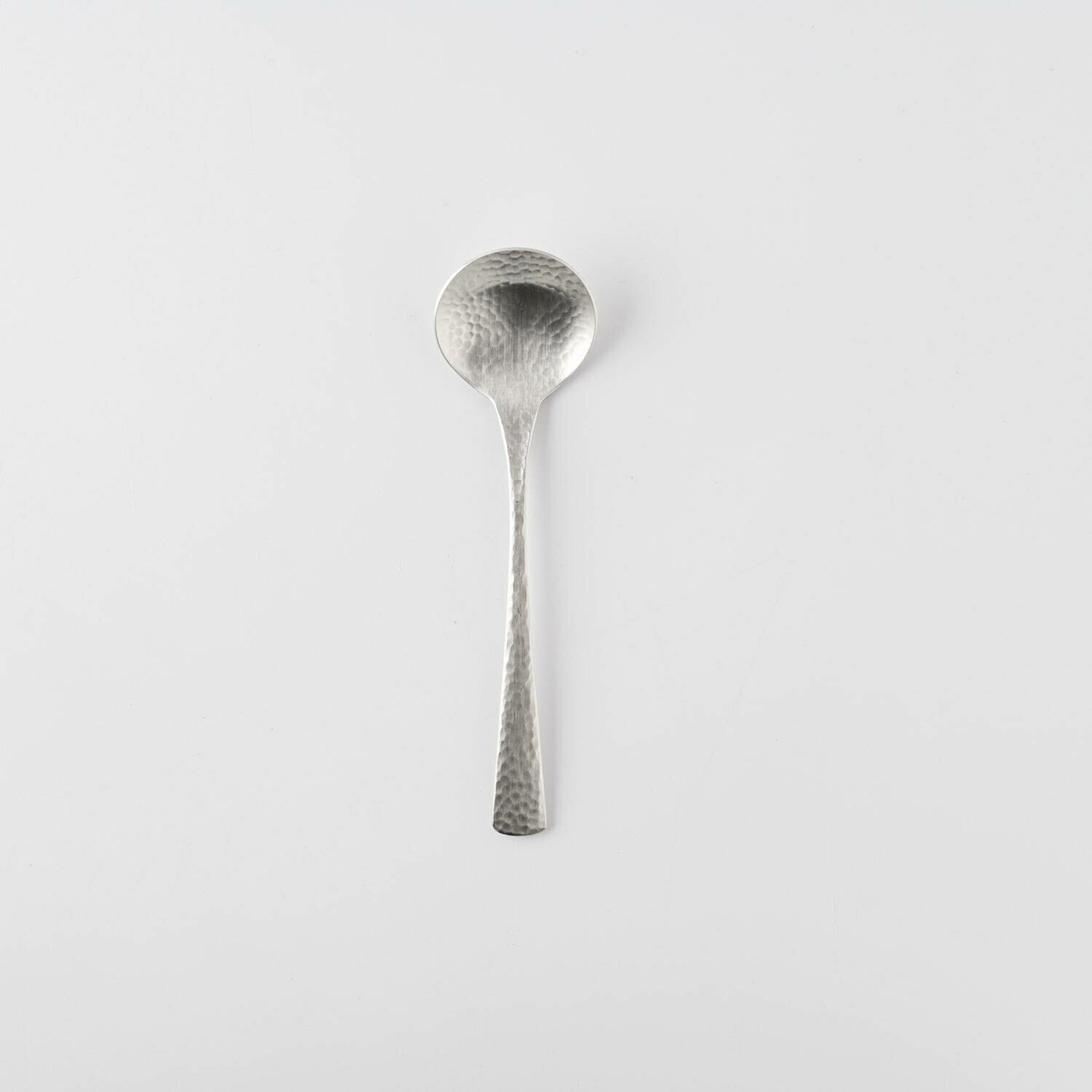 槌目手感不銹鋼 12cm 小湯匙 糖勺｜日本燕三條 Tsubame-Sanjo