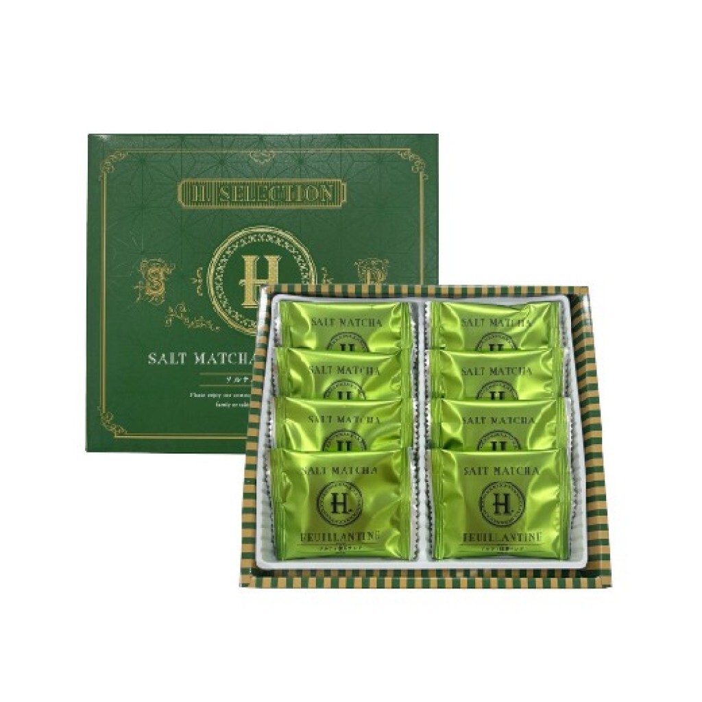 日本🇯🇵H.SELECTION 宇治抹茶海鹽薄脆夾心酥禮盒 8入