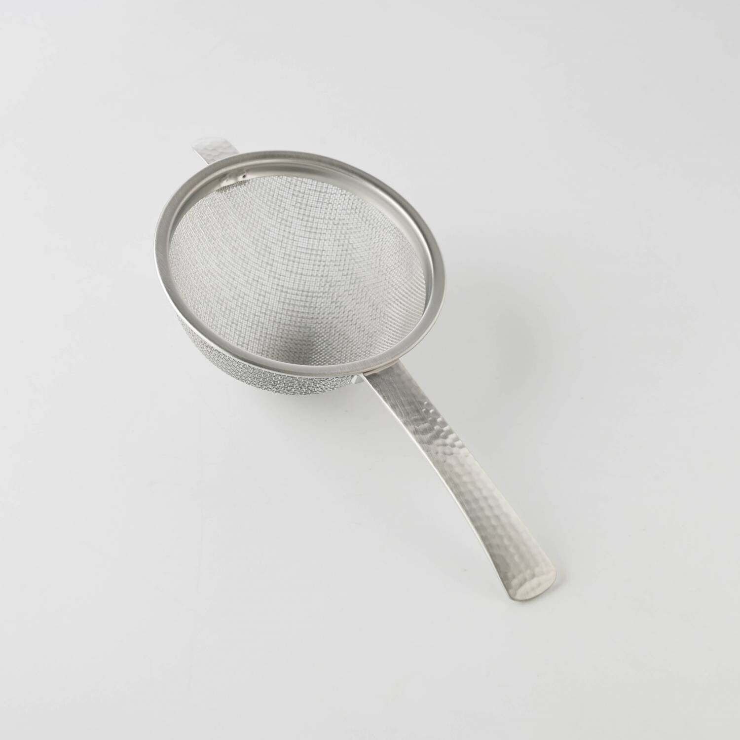 槌目手感不銹鋼 手柄濾茶器 泡茶濾網｜日本燕三條 Tsubame-Sanjo