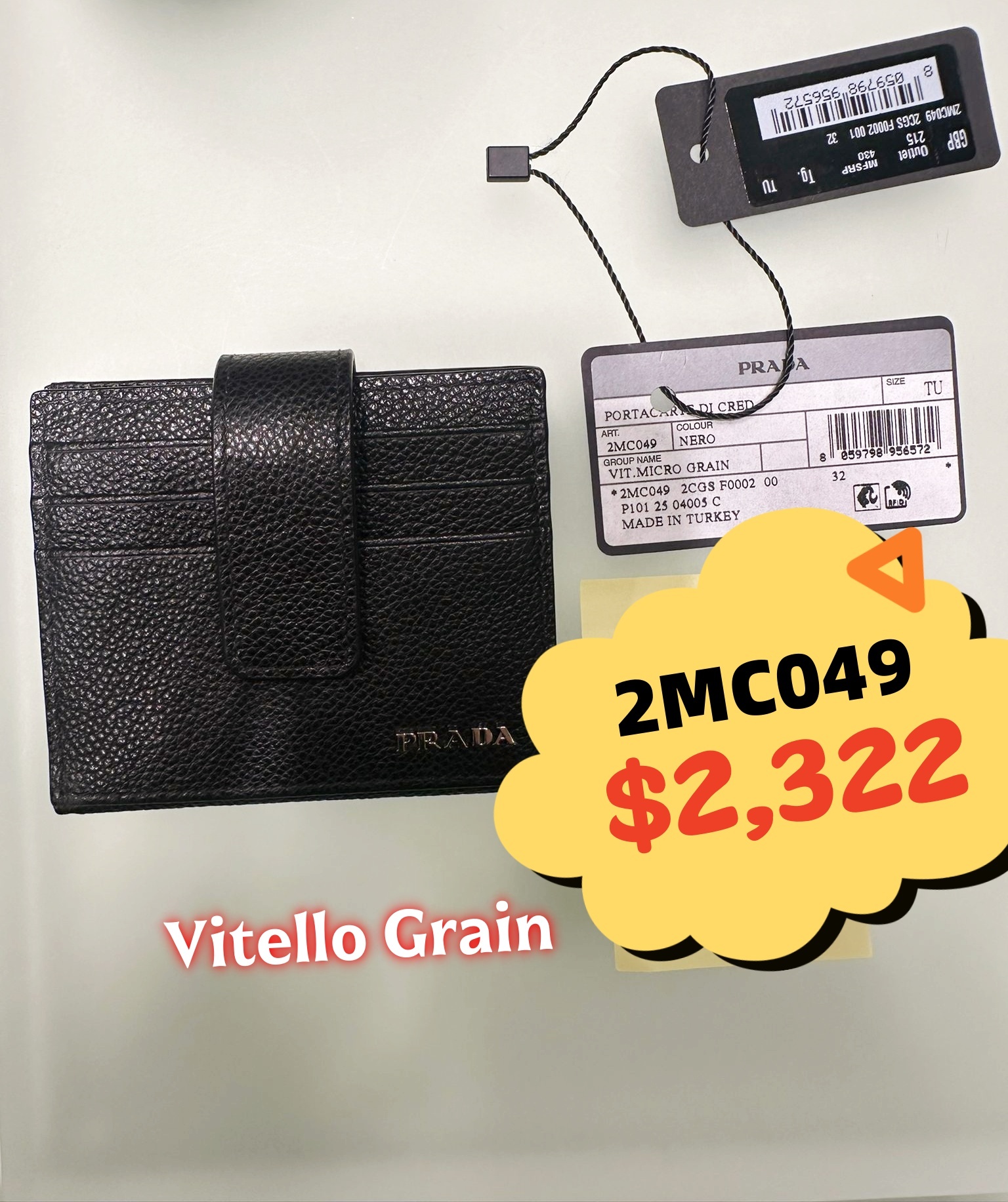 英國代購 -PRA DA 2MC049 Vitello Grain