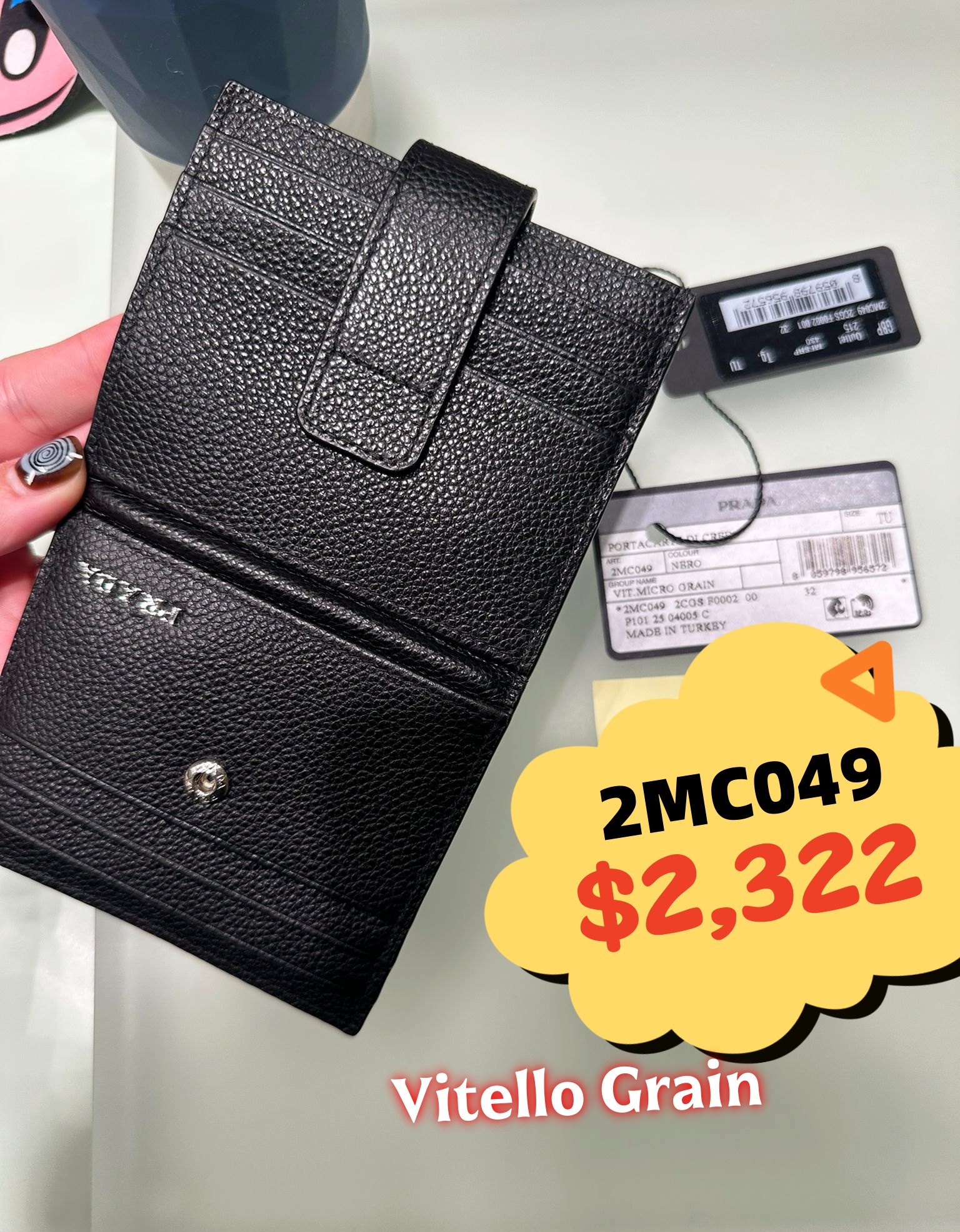 英國代購 -PRA DA 2MC049 Vitello Grain