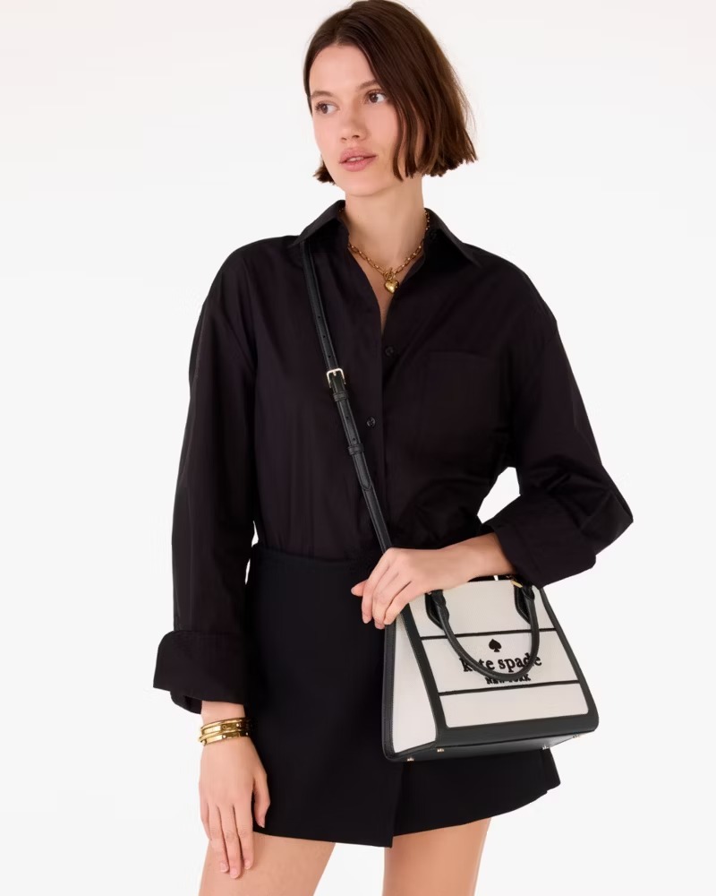 【預購】KATE SPADE H123158 Ellie Canvas Small Tote