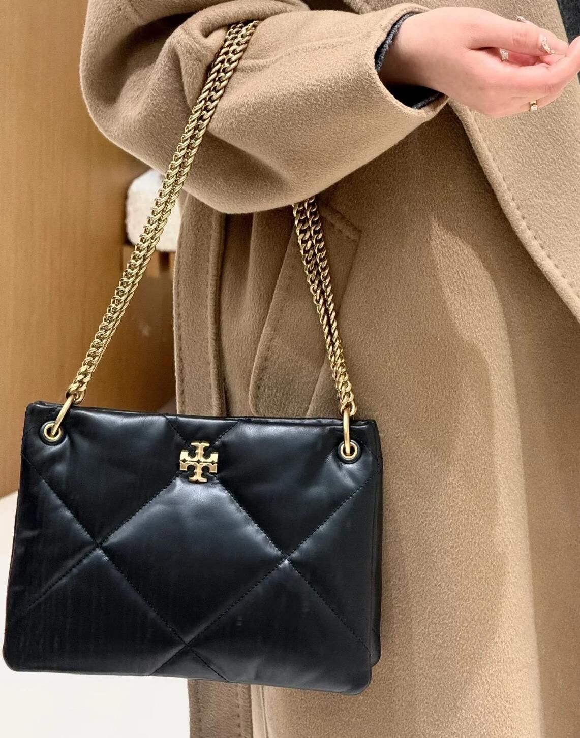 【預購】TORY BURCH H123171 SMALL KIRA DIAMOND QUILT SHOULDER BAG