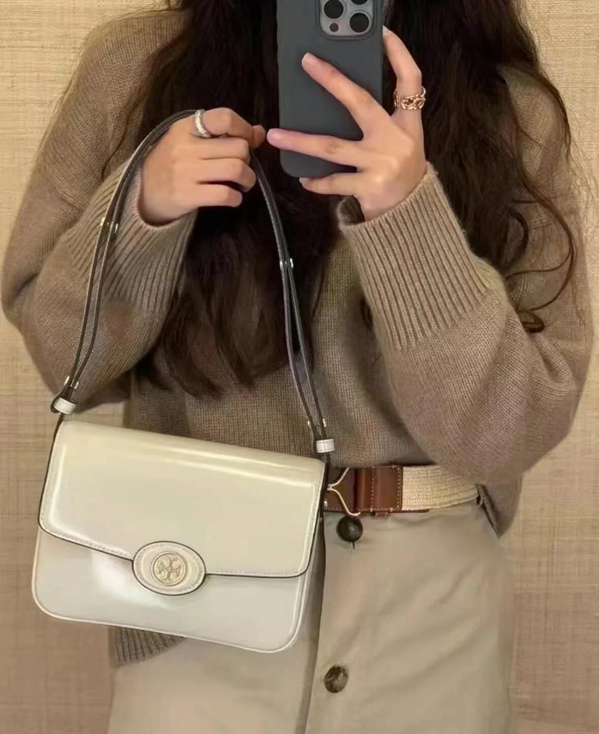 【預購】TORY BURCH H123175 ROBINSON SPAZZOLATO SHOULDER BAG