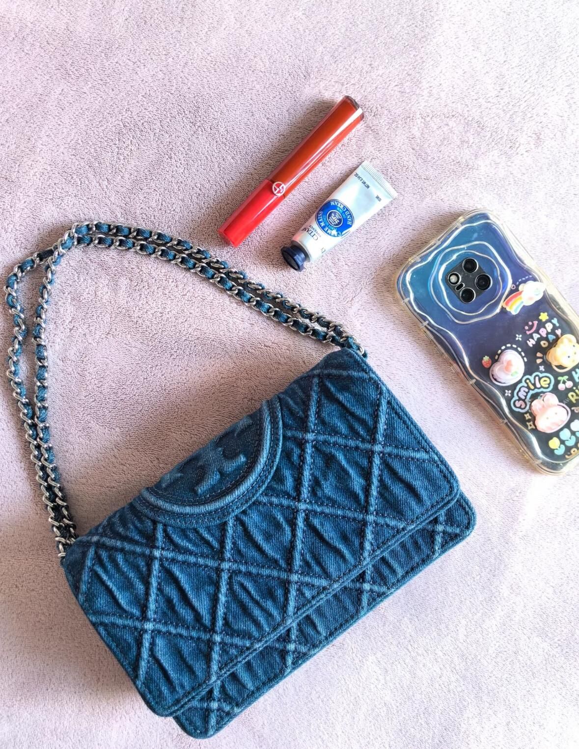 【預購】TORY BURCH H123176 FLEMING DENIM CROSSBODY