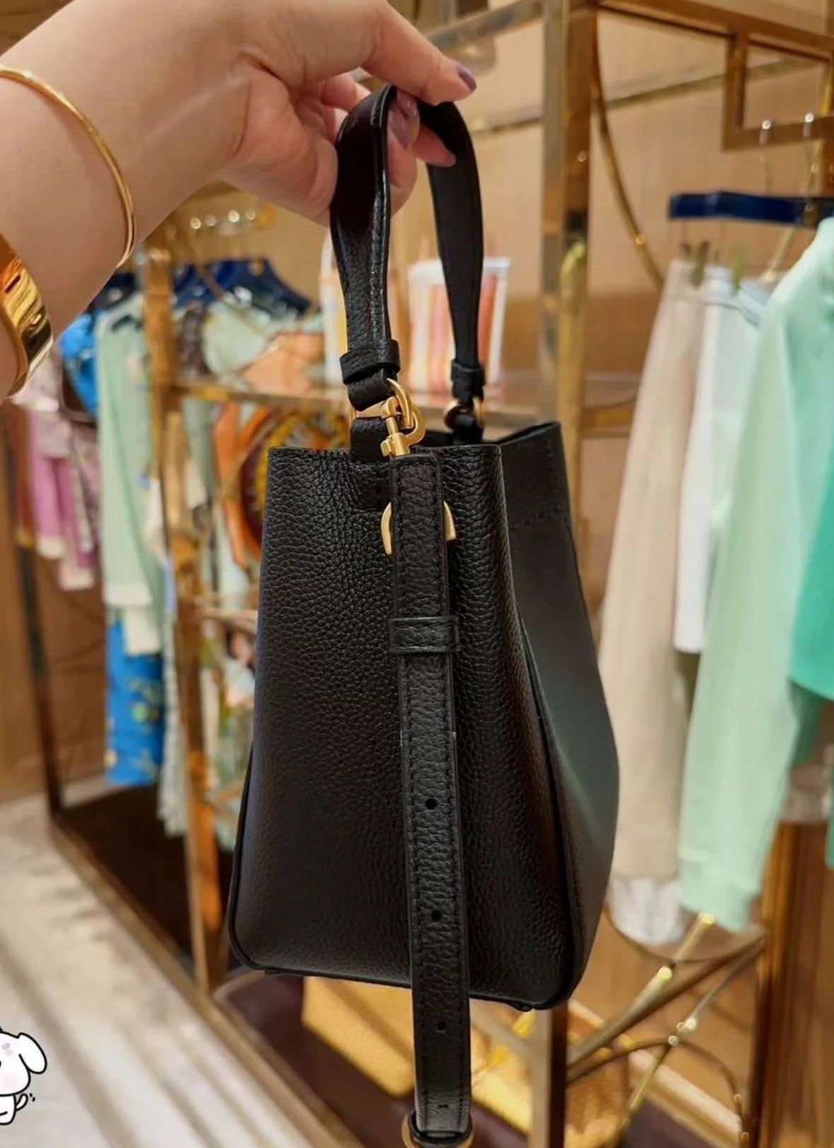 【預購】TORY BURCH H123180 SMALL MCGRAW BUCKET BAG