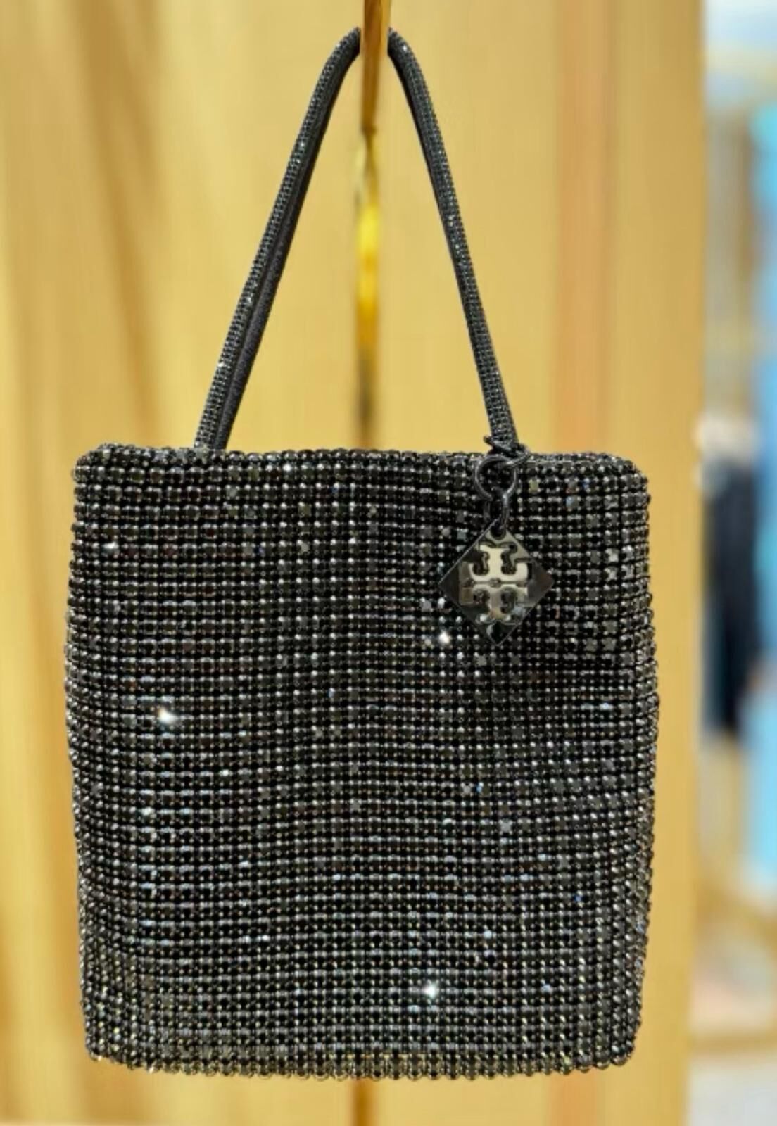 【預購】TORY BURCH H123181 NIGHT OWL CRYSTAL-EMBELLISHED MINI TOTE