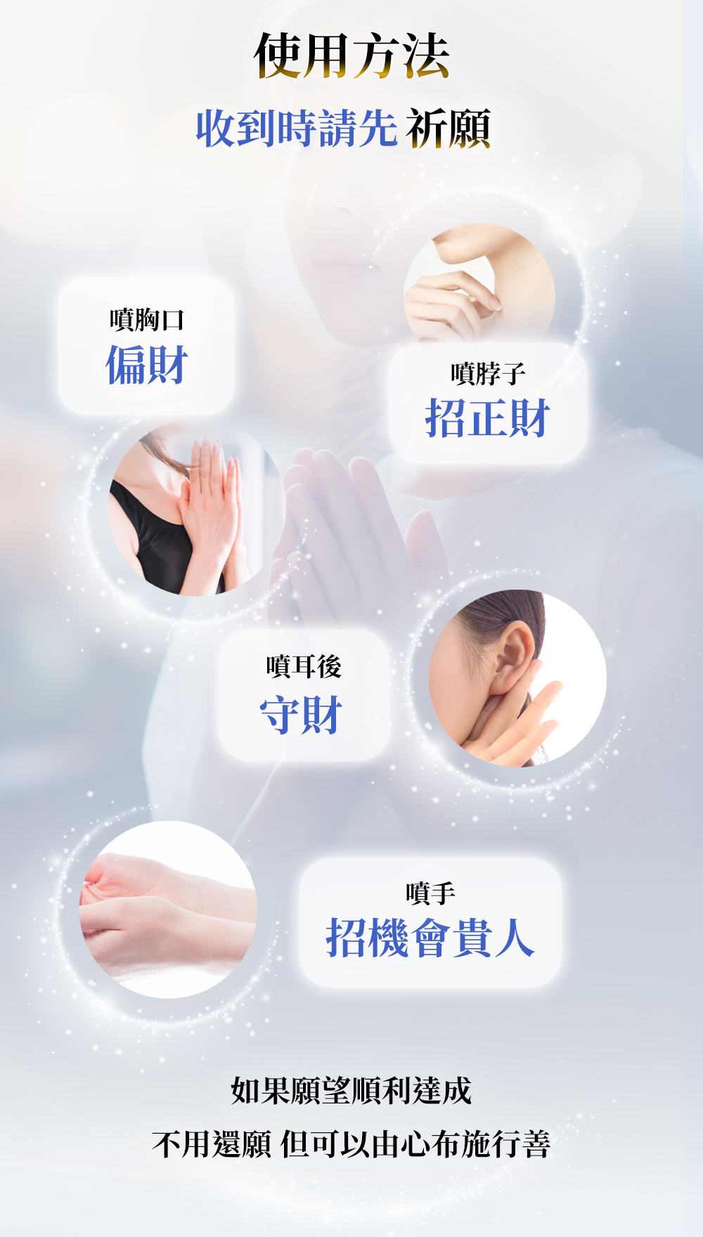 使用說明 收到時候請先祈願