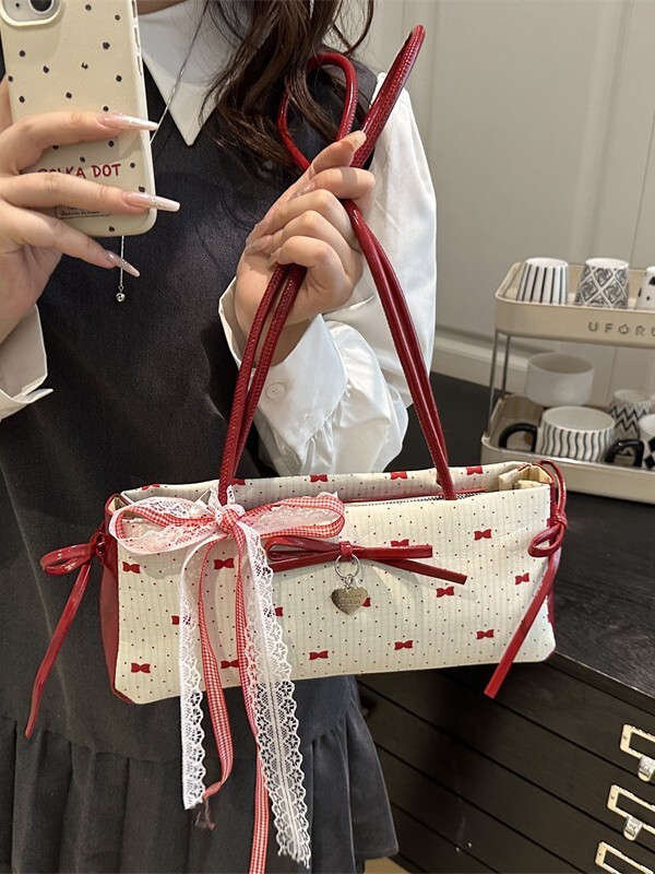 Summer Scarf Shoulder Bag with Bow – Cute Girl Style