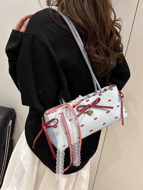 Summer Scarf Shoulder Bag with Bow – Cute Girl Style