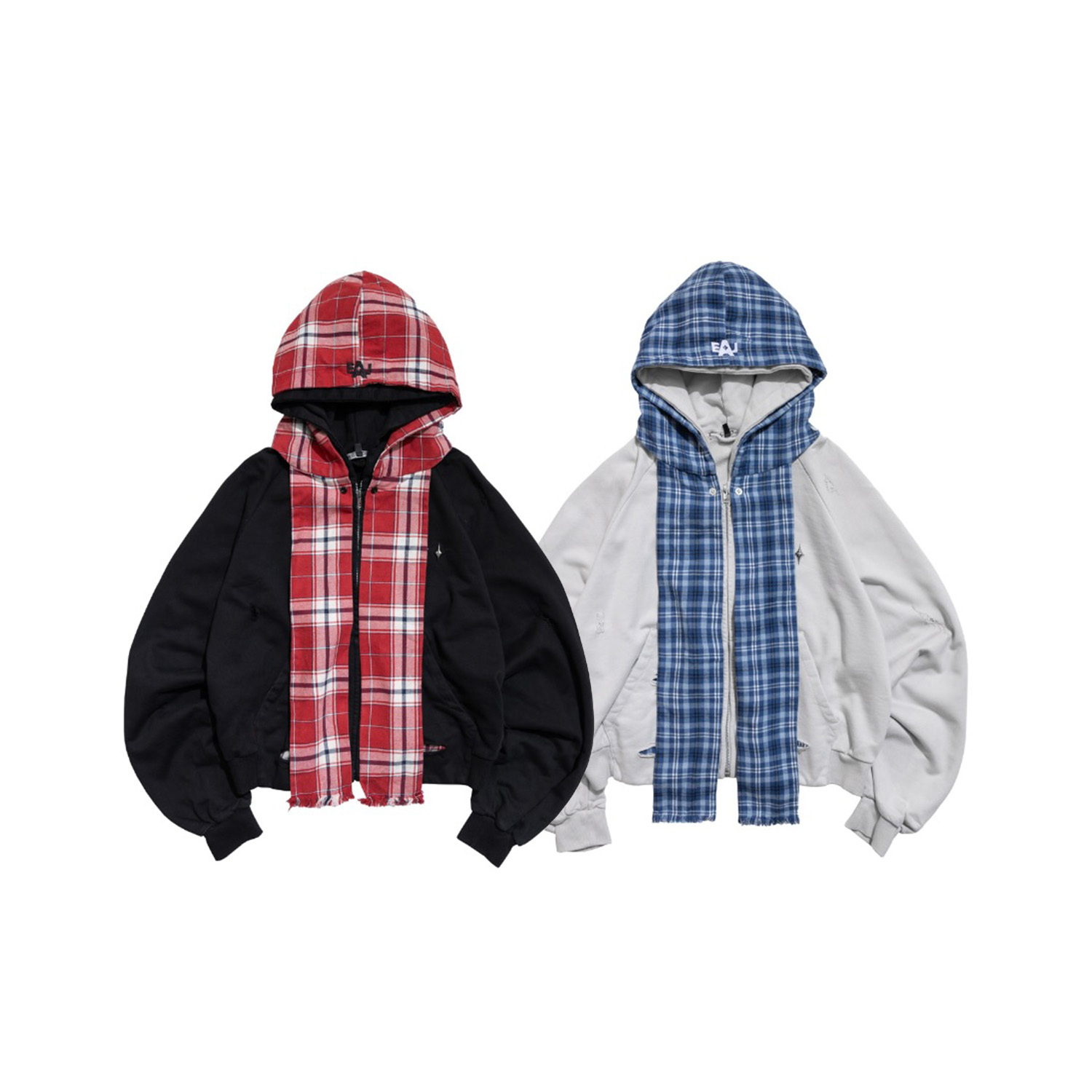 【車庫服飾】E'TREALOUEST EAL Removable Hood Zipper Jacket