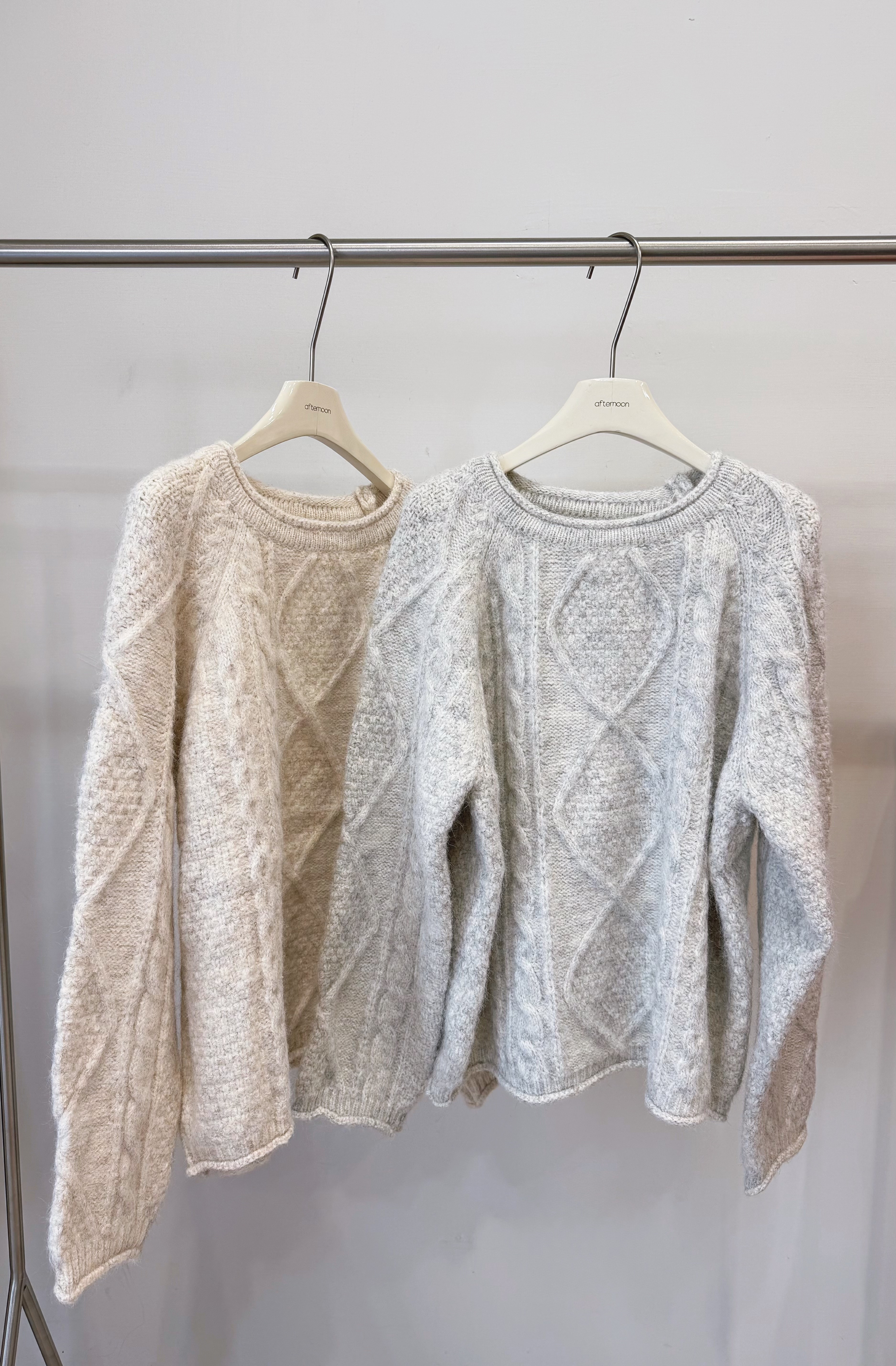 9007 厚磅麻花毛衣