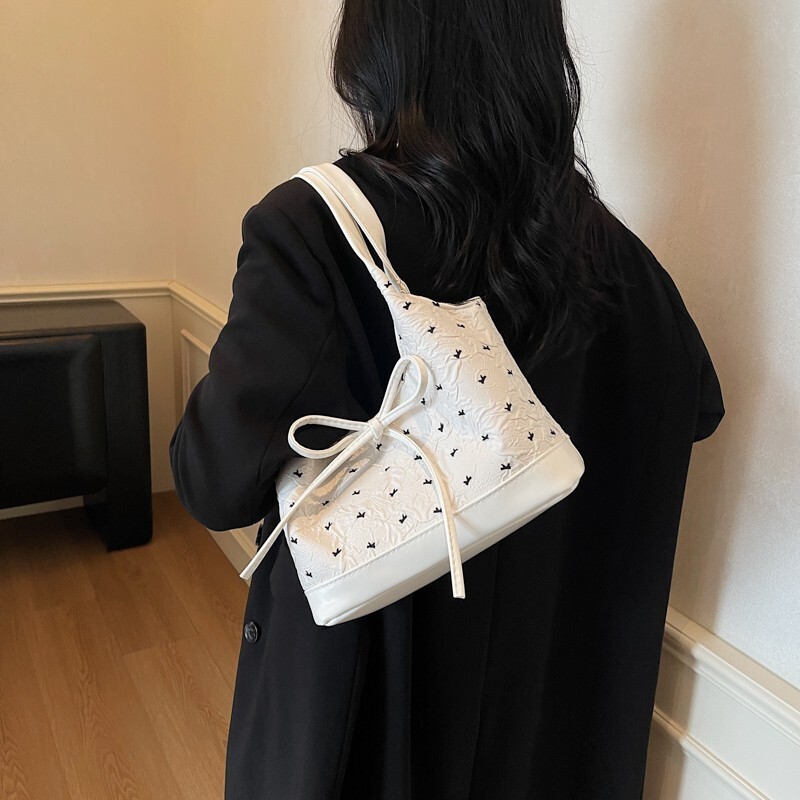 Sweet Bow Accent Shoulder & Underarm Handbag