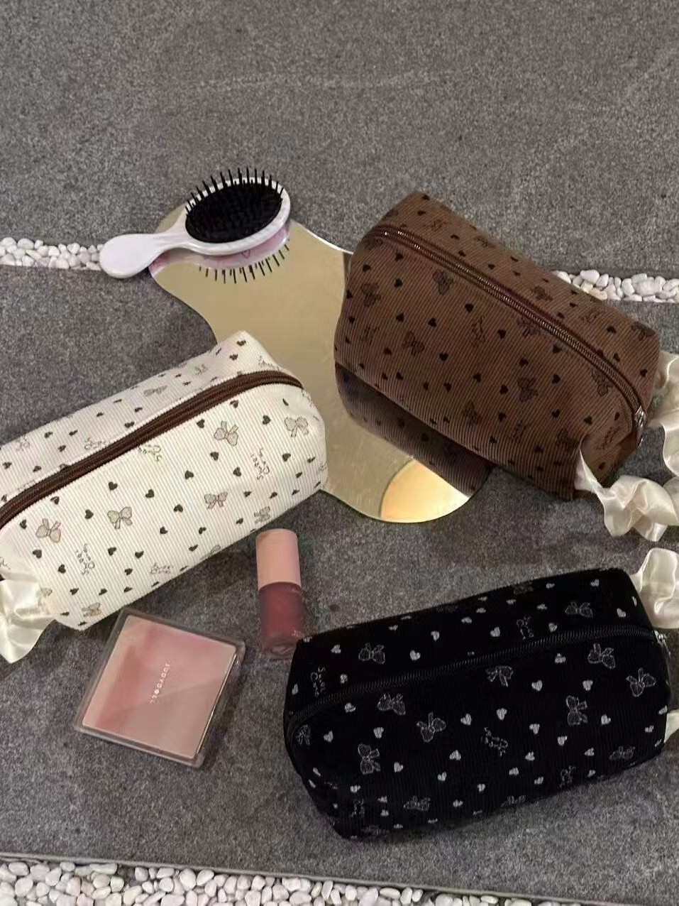 Corduroy Large Capacity Portable Storage Bag