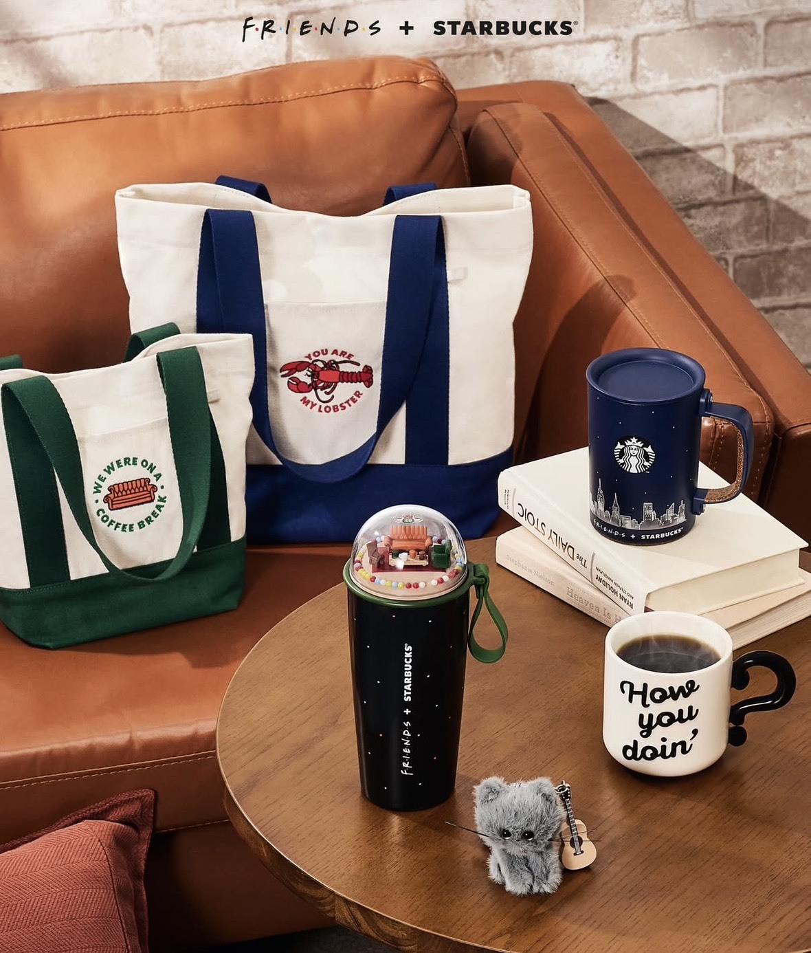 【OWN】星巴克 X 六人行 聯名 韓國限定 限量 週邊 托特包 吊飾 保溫瓶 保溫杯 配件