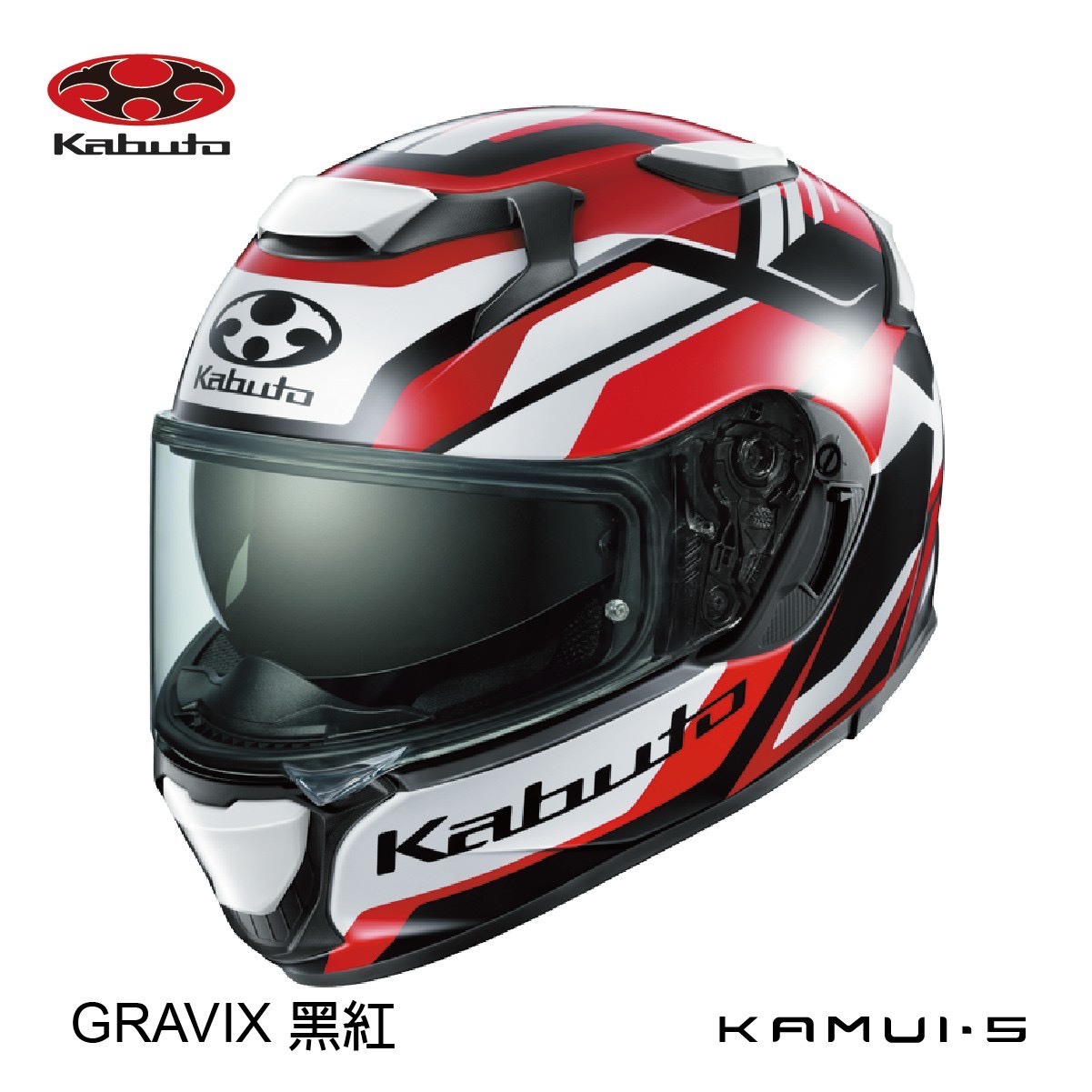 OGK KABUTO KAMUI- 5 神威5 黑紅 (預購中)