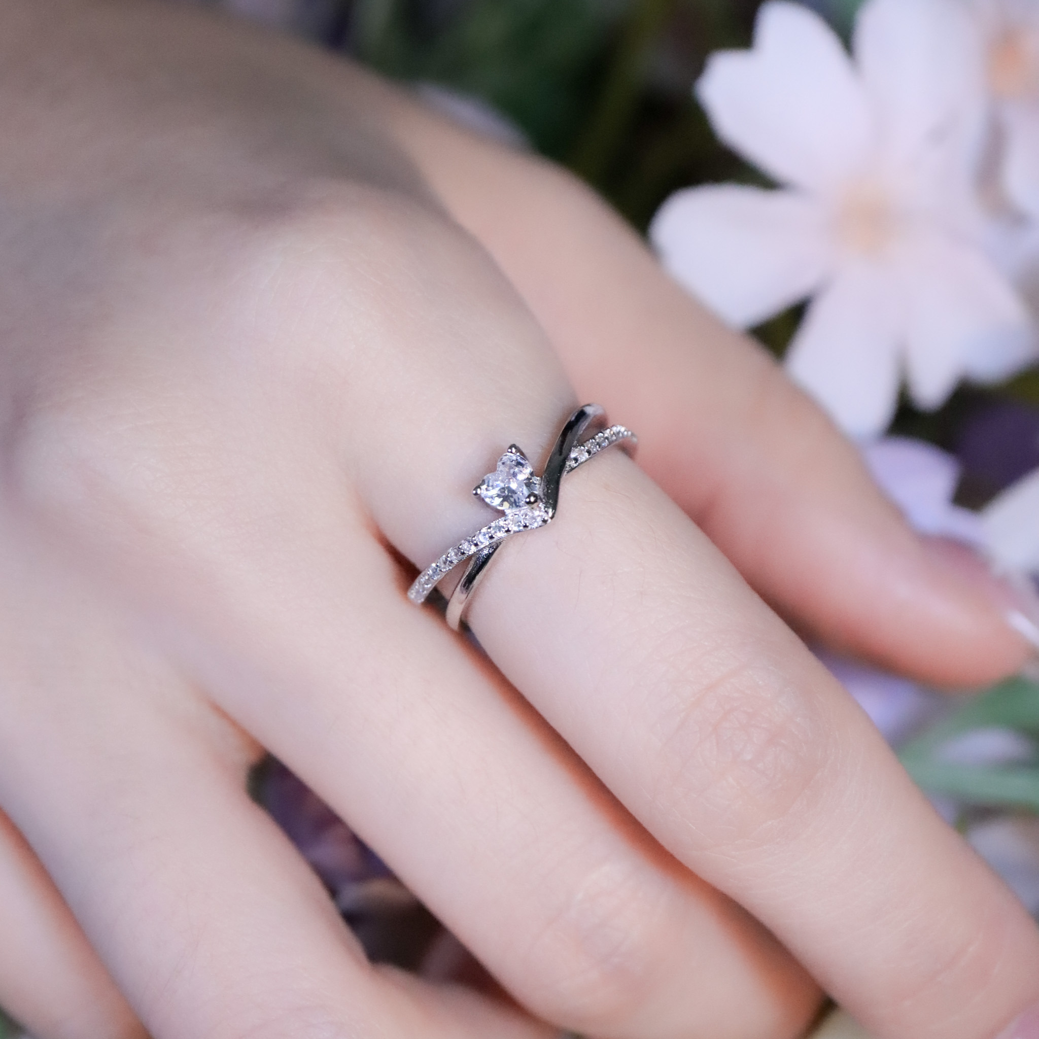 | 925純銀・白金 | 珍惜愛戒指 | RI1013 |