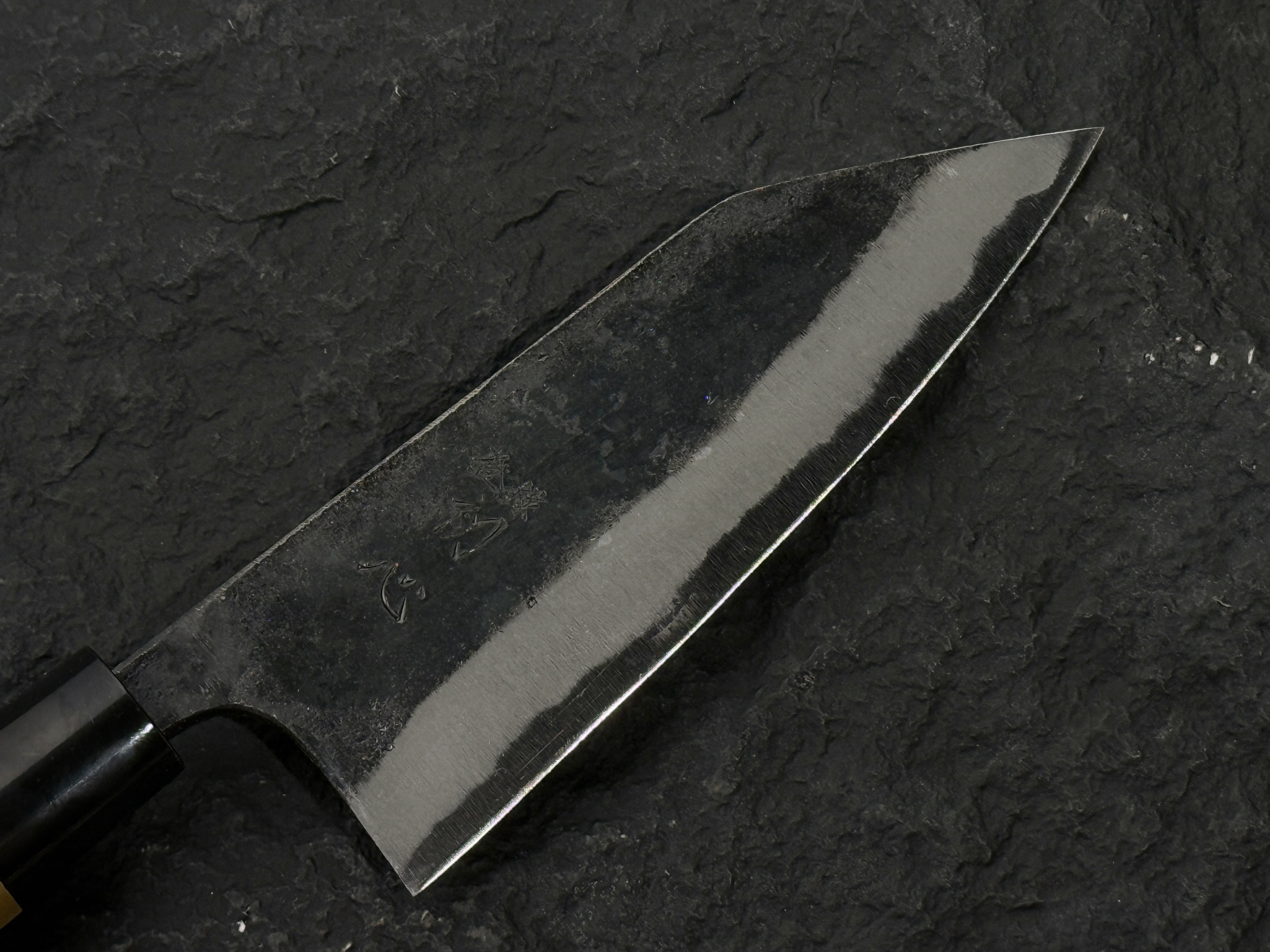 初心 黑風 青二鋼 黑打 雙刃 切付出刃