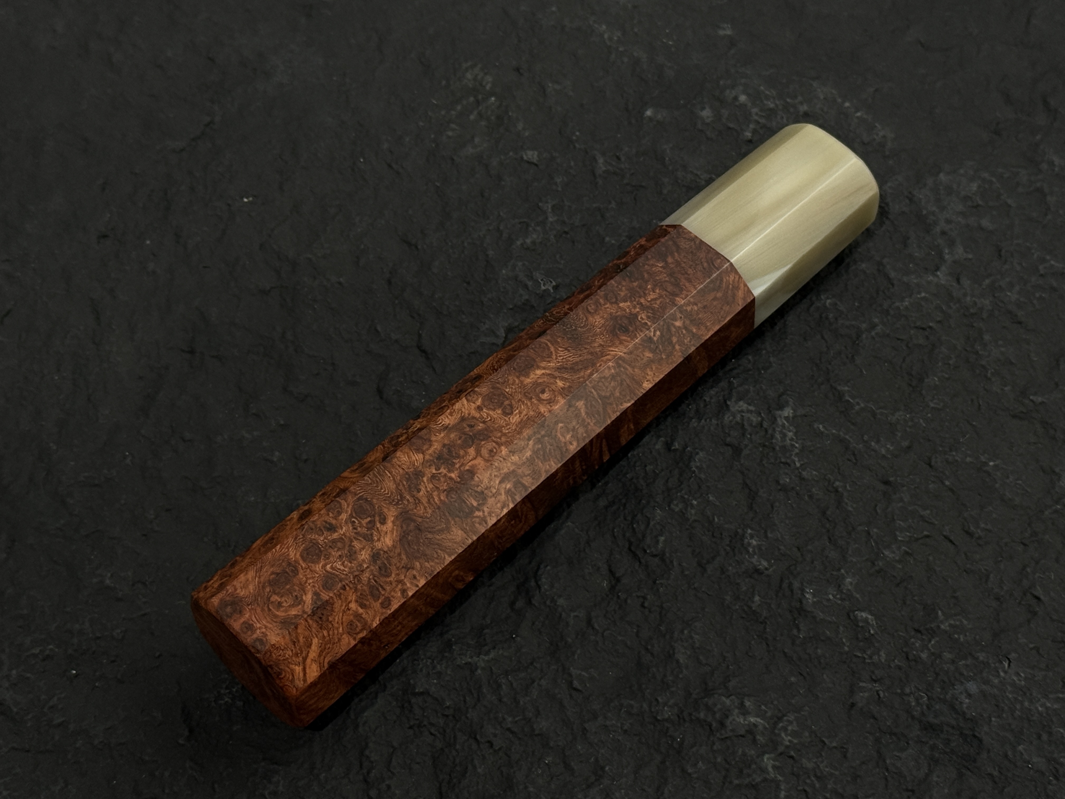 白牛角花梨瘤柄 牛刀用