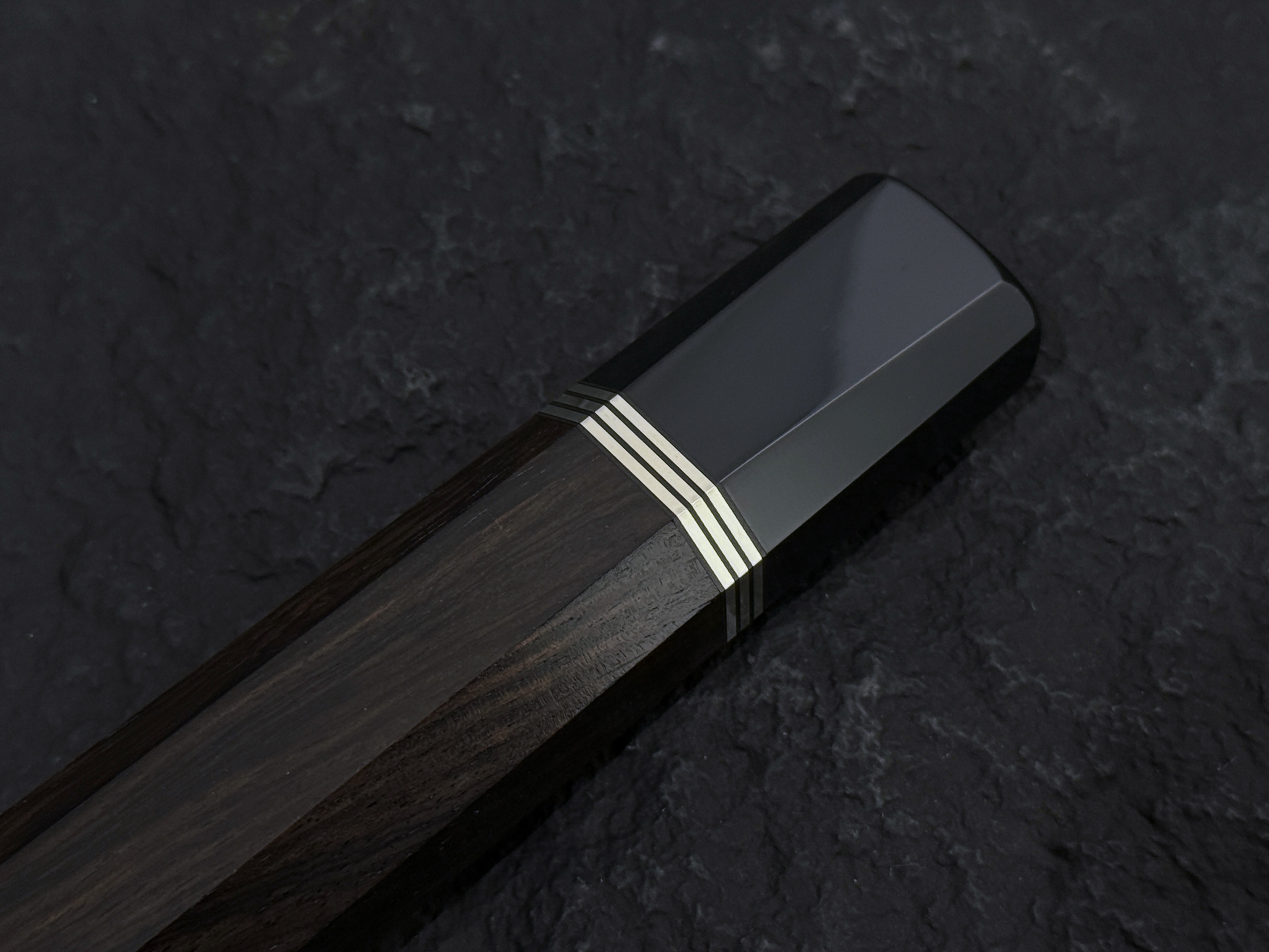 黑檀 鎳銀柄 OctaSlim 牛刀用