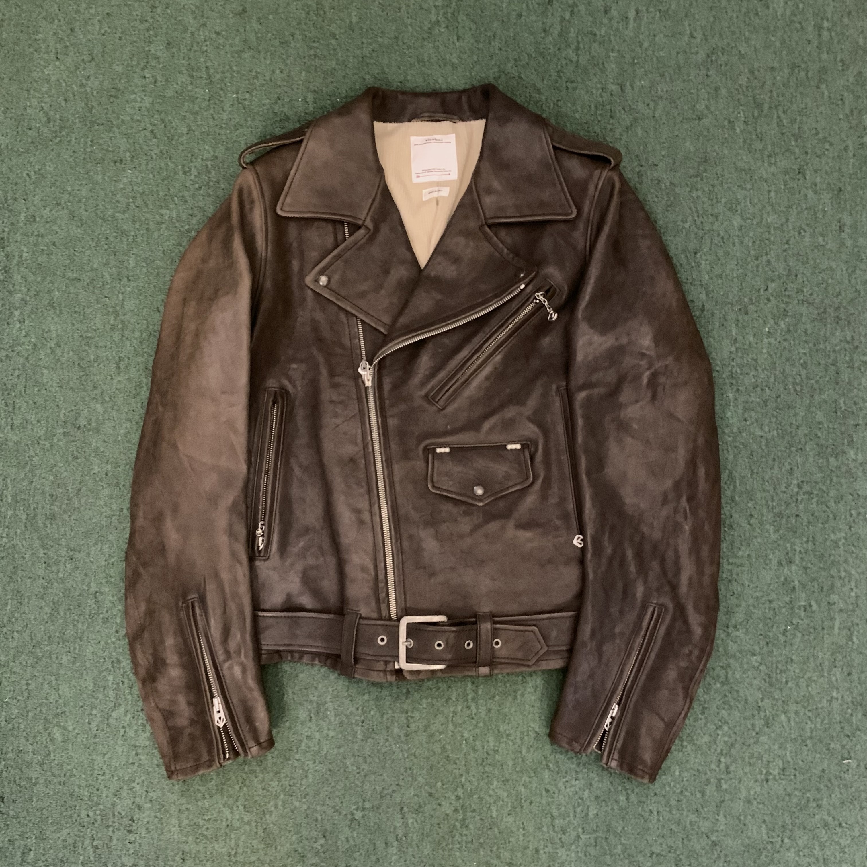 VISVIM STRABLER JKT IT (VEGGIE HORSE LEATHER) *MADE IN ITALY - DK.BROWN SIZE 2 IN STOCK NOW (現貨發售中)