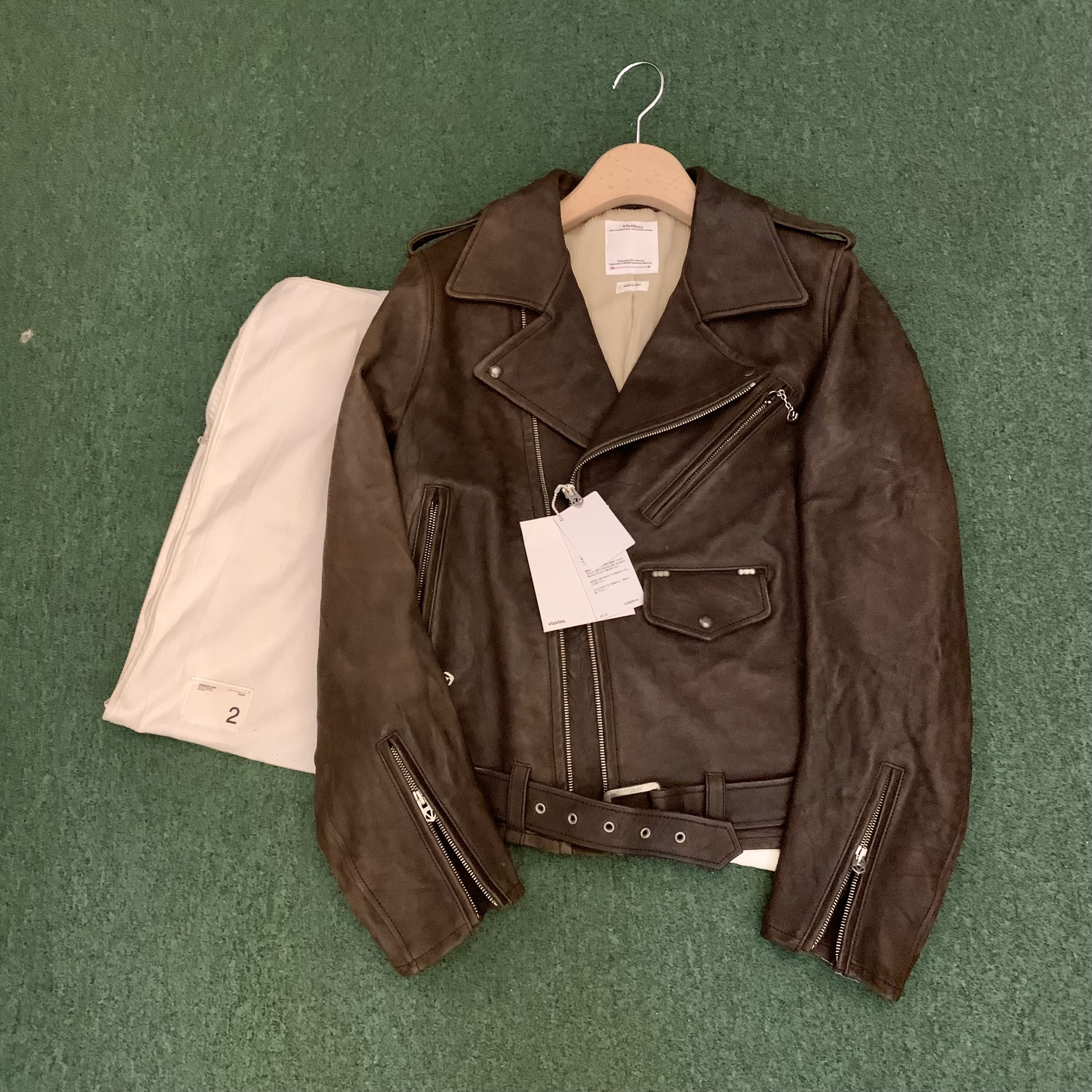 VISVIM STRABLER JKT IT (VEGGIE HORSE LEATHER) *MADE IN ITALY - DK.BROWN SIZE 2 IN STOCK NOW (現貨發售中)