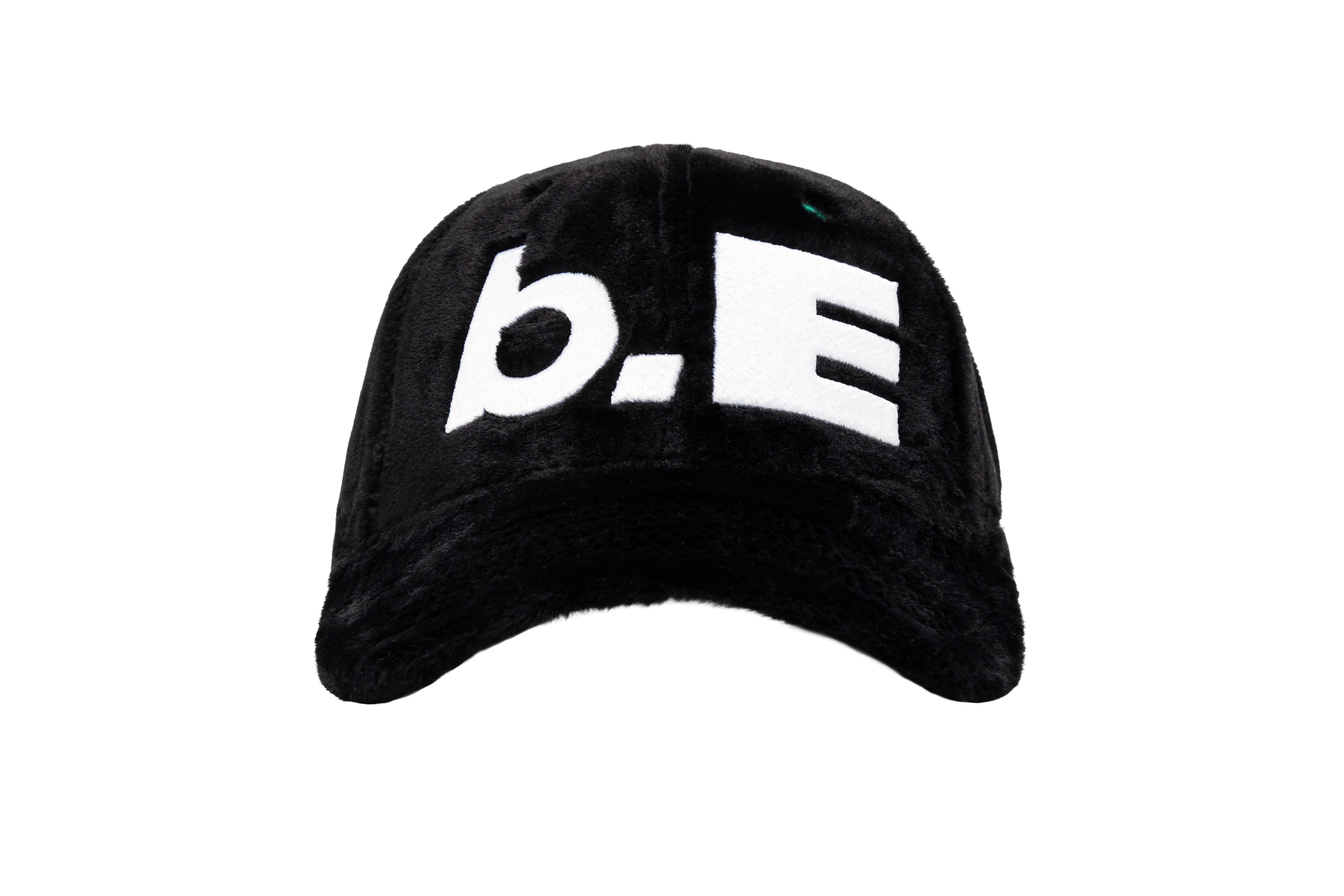 b.Eautiful “b.E Hat" (Black Plush / White)