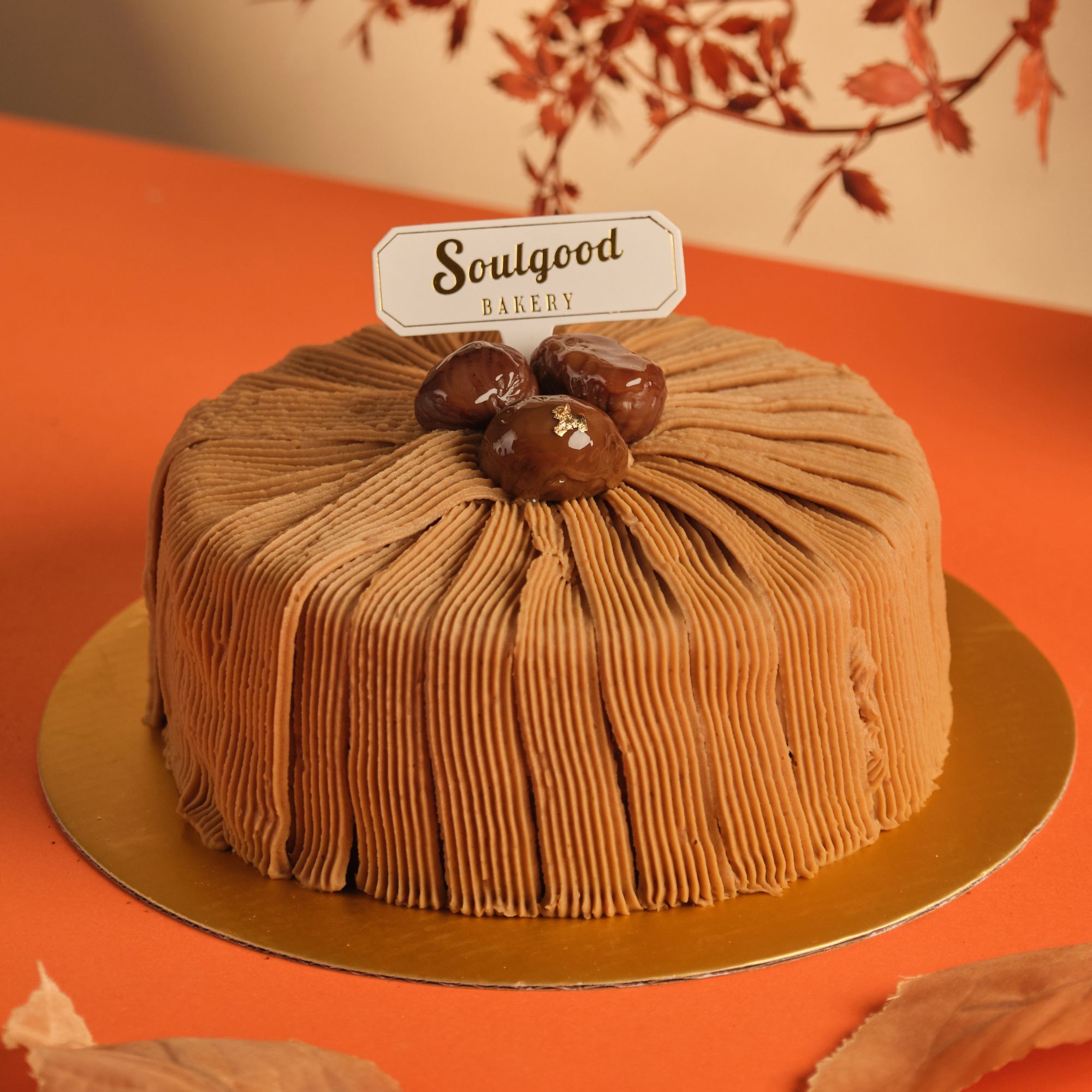 Chestnut Mont Blanc Basque Burnt Cheesecake