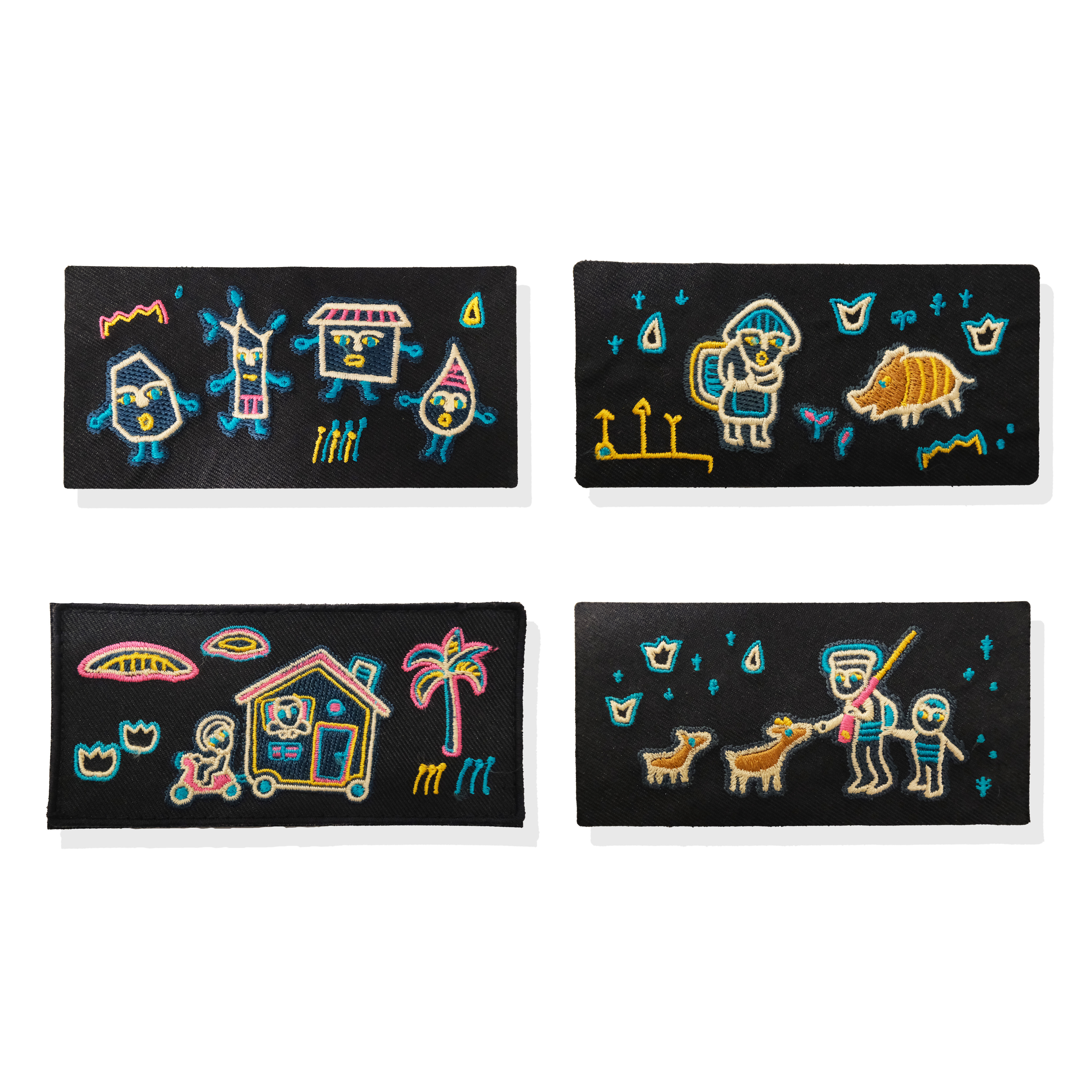 《入山之前，出發之後》刺繡魔鬼氈-長形