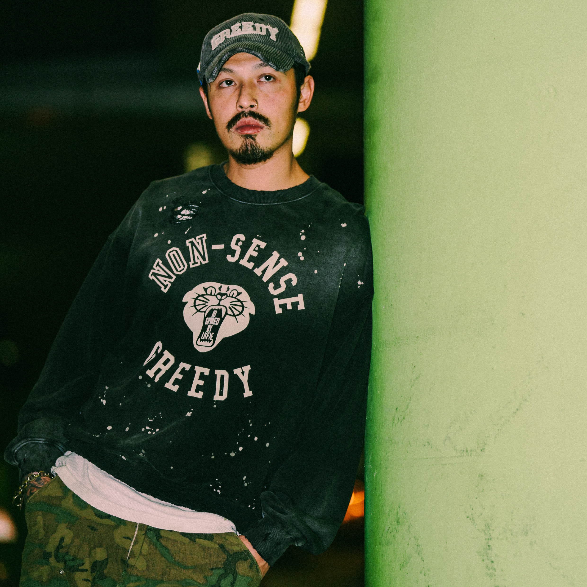 SENSE Wash Faded Crewneck [Nonsense-02]