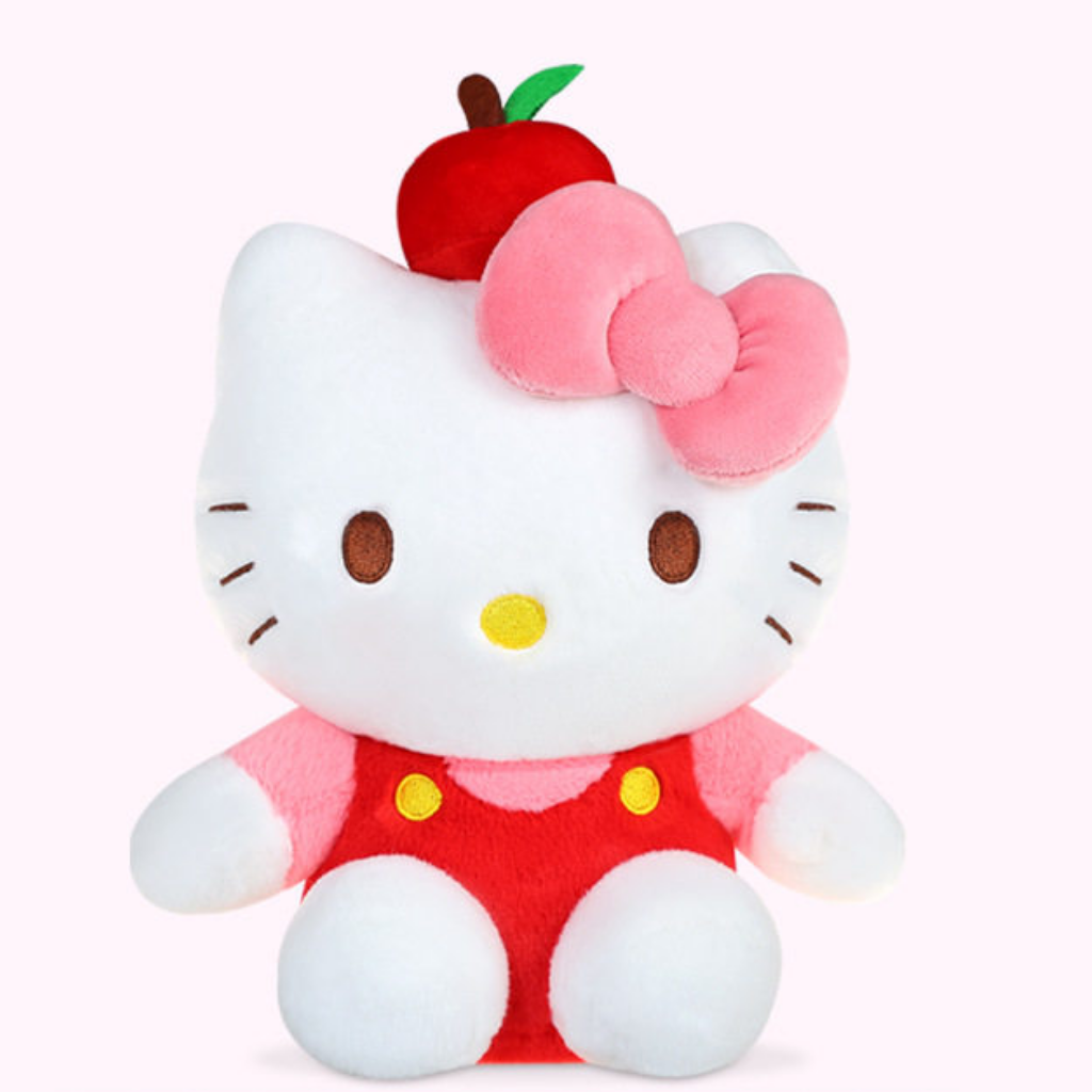Hello Kitty Sanrio 8吋毛絨公仔抱枕(蘋果)