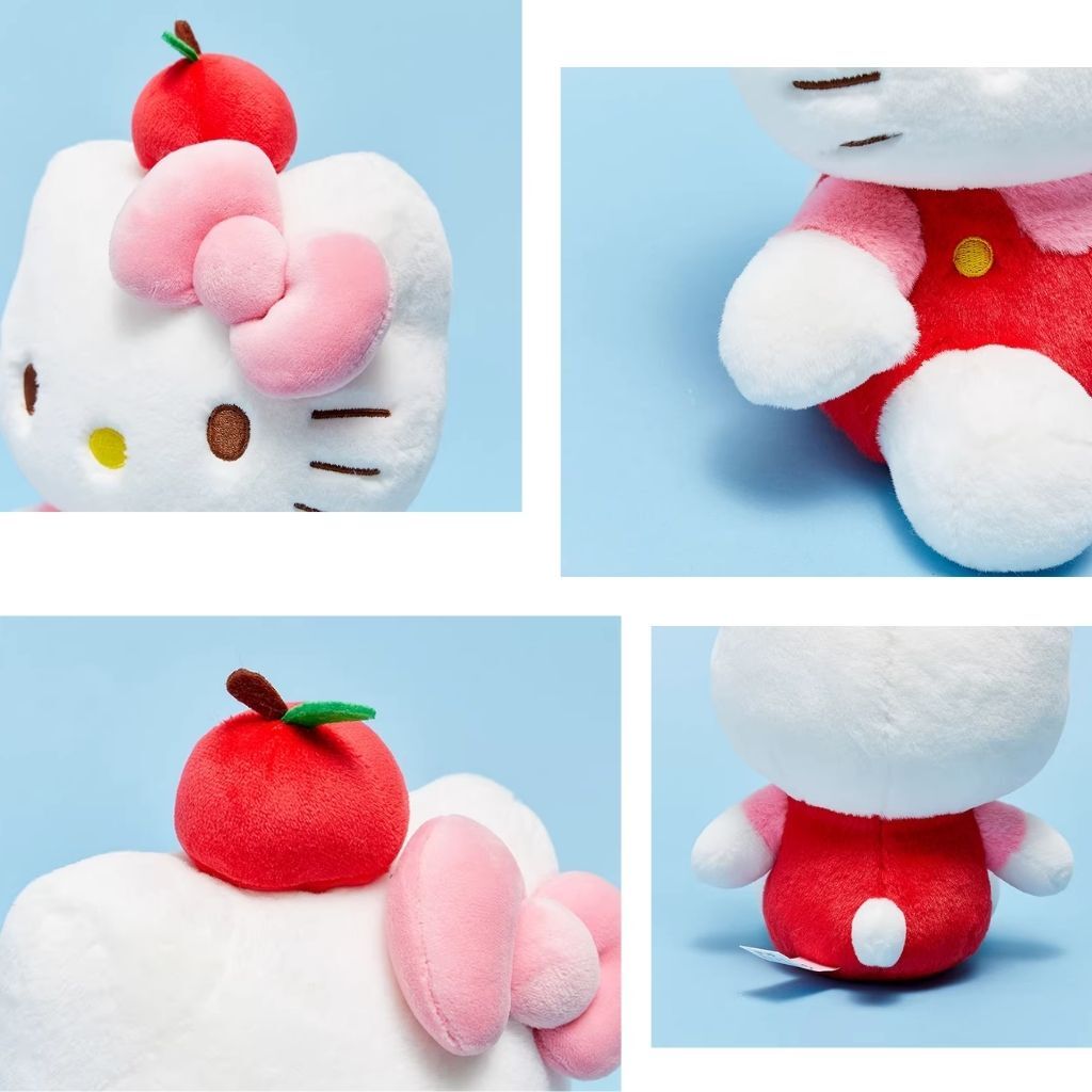 Hello Kitty Sanrio 8吋毛絨公仔抱枕(蘋果)