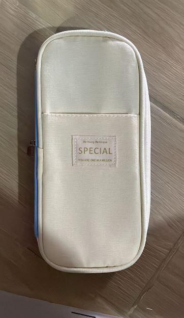 蓝白色 网红笔袋