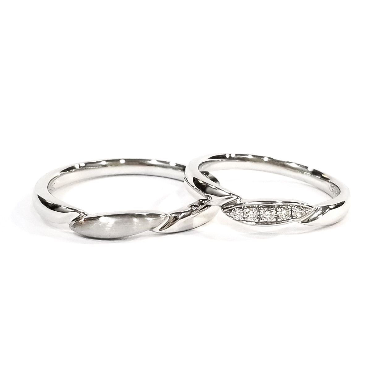 PT950鉑金鑽石結婚戒指