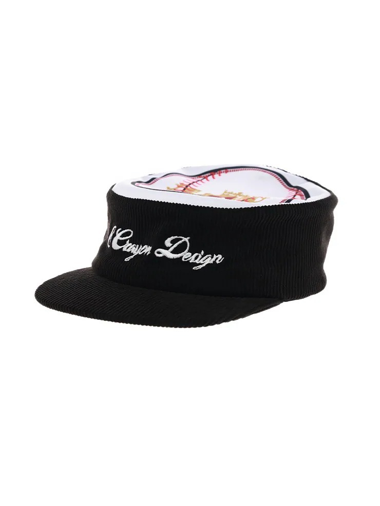6cRAyon Washed Patchwork Pillbox Cap